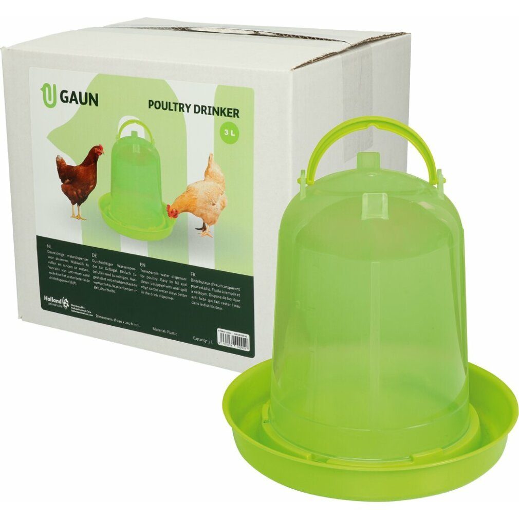 Vogeltränke Geflügel Stülptränke 3 L, lemongrün