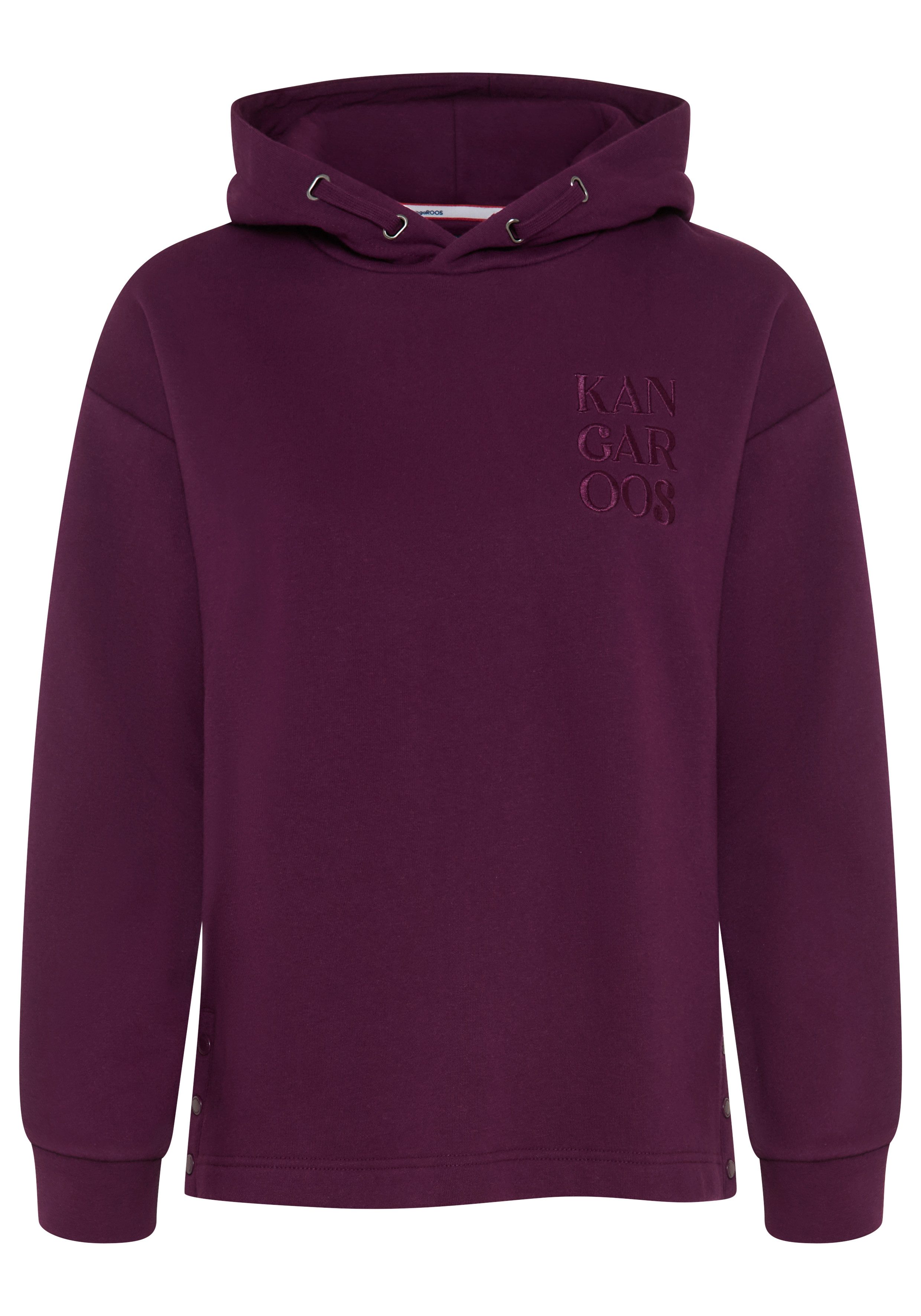 KangaROOS Kapuzensweatshirt mit Rippbündchen an Ärmeln und Saum, lässig geschnitten, hüftbedeckend – Bild 5 von 5
