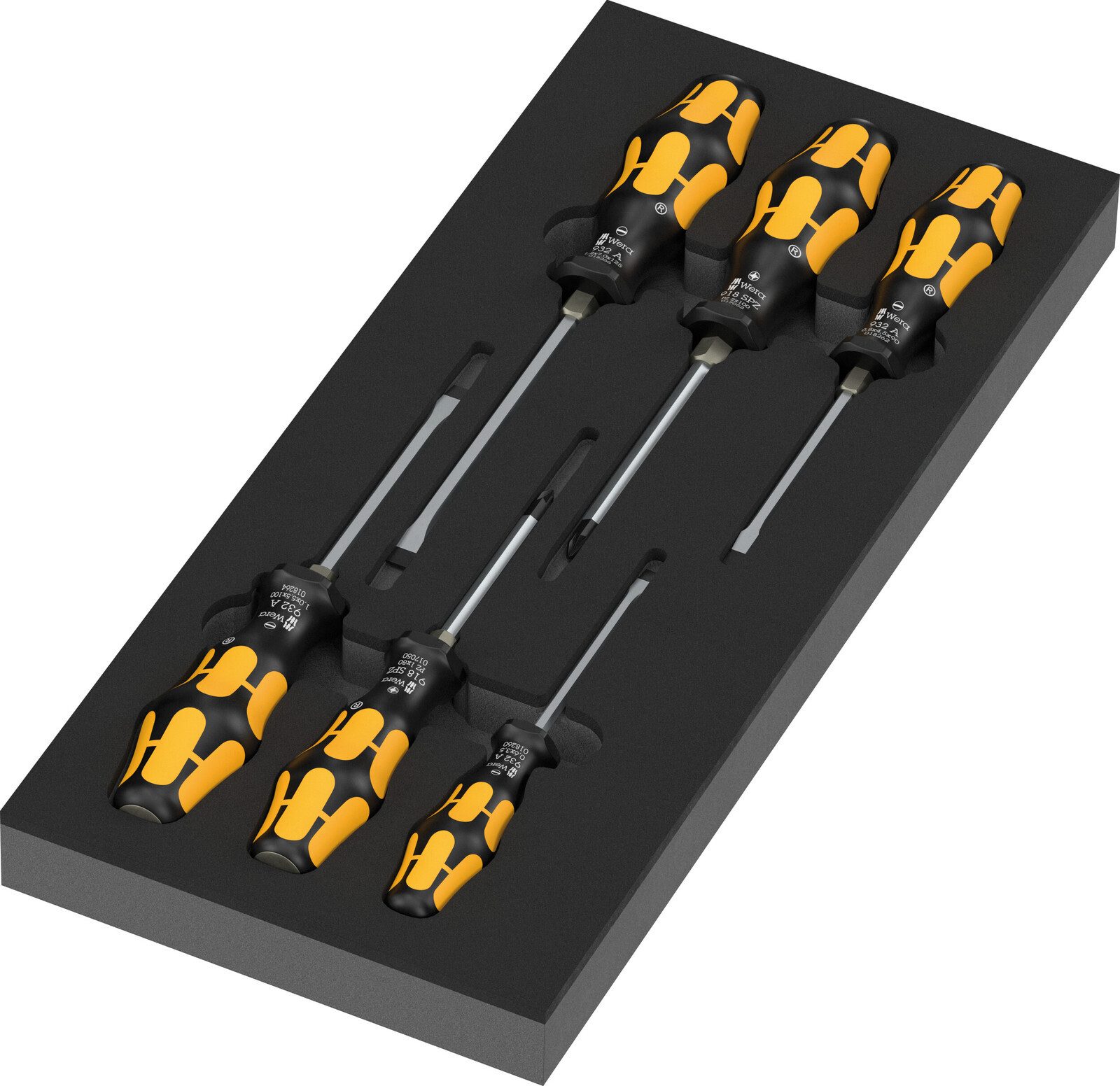 Werkstattwagen Wera 97113 Schaumstoffeinlage Kraftform Schraubmeißel Serie 900 Set 2