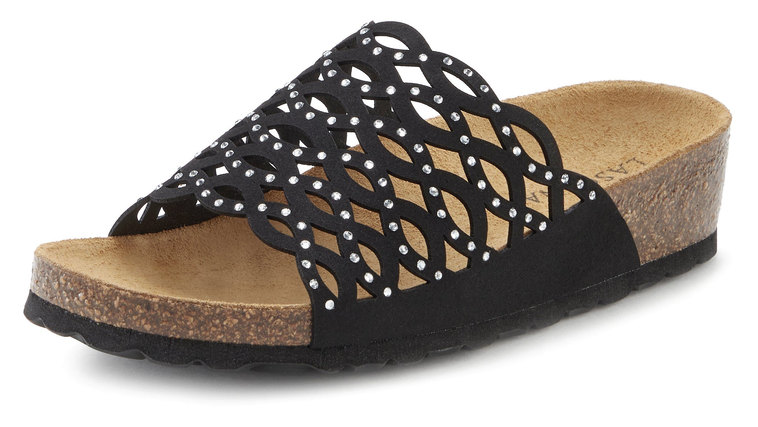 LASCANA Mule, Sandale, offener Schuh Pantolette mit Komfortkorkfußbett aus günstig online kaufen