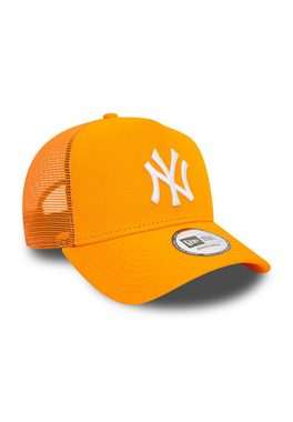 New Era Trucker Cap New Era League Ess Trucker Adjustable Cap NY YANKEES Orange