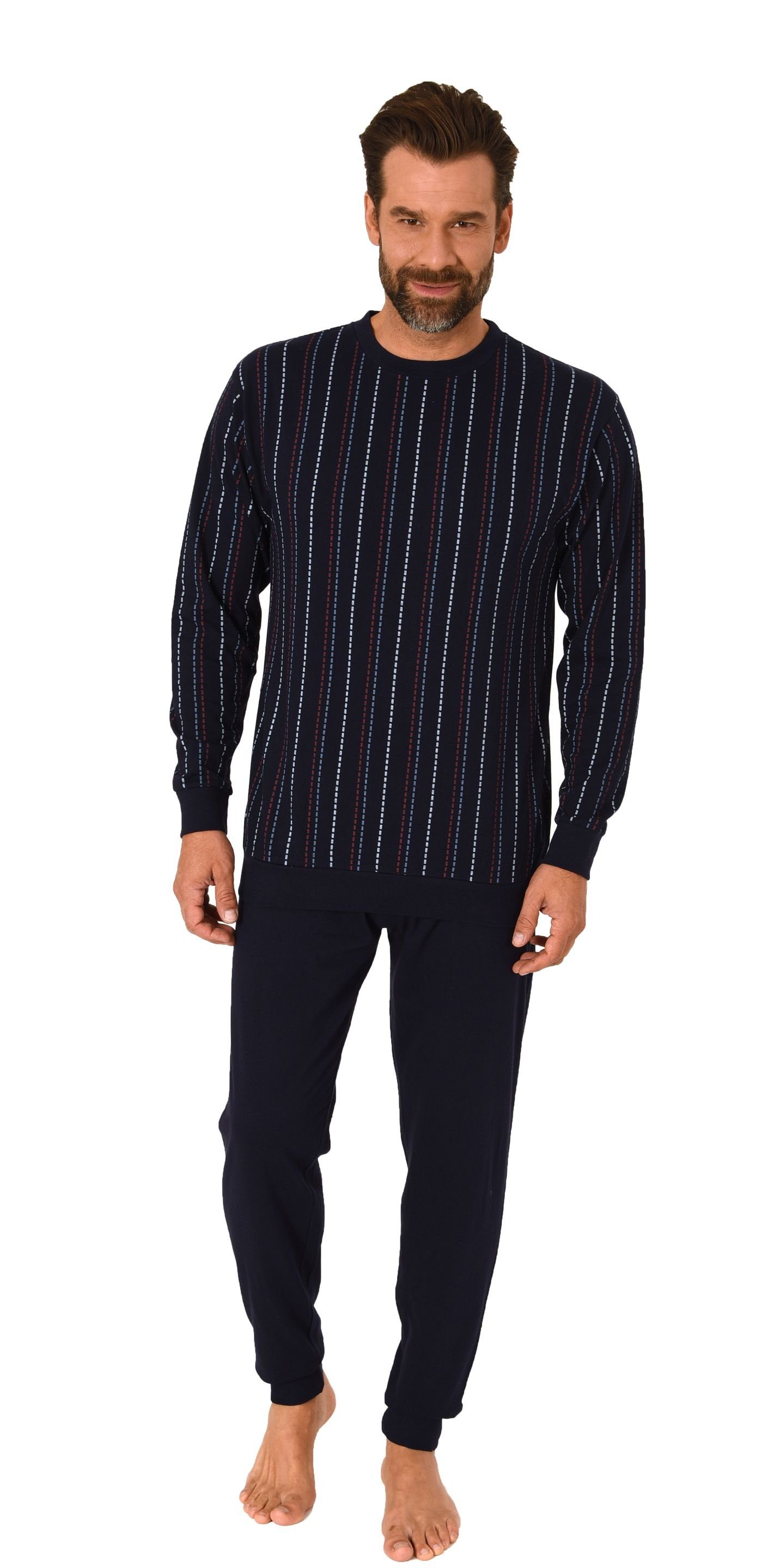 Normann Pyjama Herren langarm Schlafanzug mit günstig online kaufen