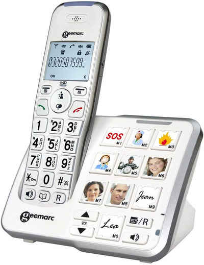 Geemarc »Geemarc AmpliDECT 295 Schnurloses Schwerhörigentelefon mit Bildtasten« Seniorentelefon