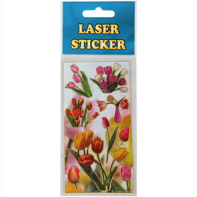 Bestlivings Sticker, (1-tlg), Sammelsticker, Blumensticker, Geschenkaufkleber