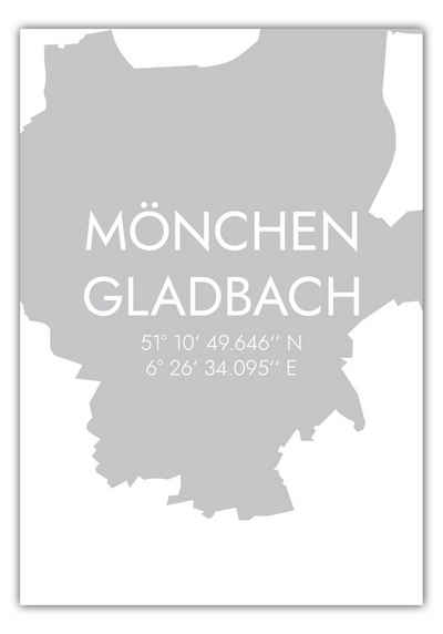 MOTIVISSO Poster Mönchengladbach Koordinaten #5