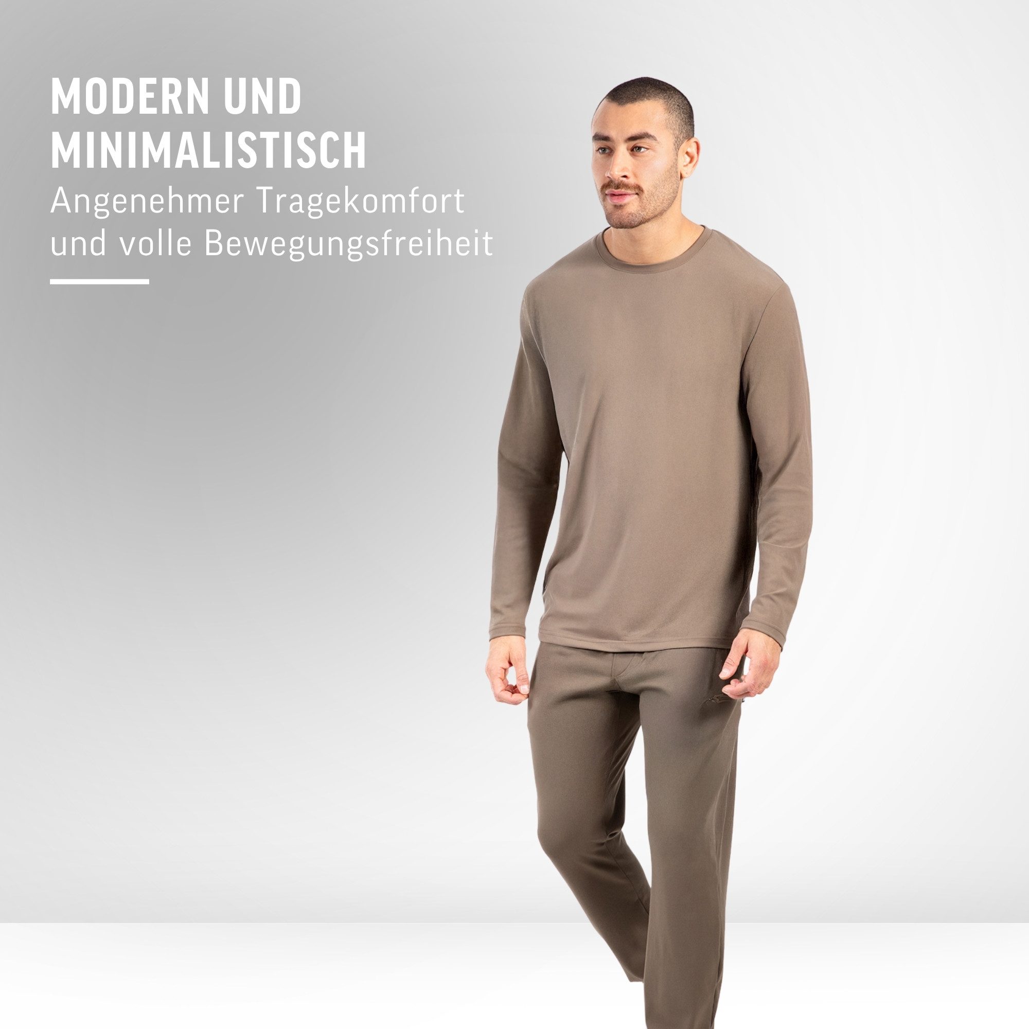 Smilodox Longsleeve Xion, Atmungsaktives Shirt 3D Rubber Print, Hoher Bewegungsfreiheit Minimalistisches Design Langarm Oberteil Sport Freizeit Training