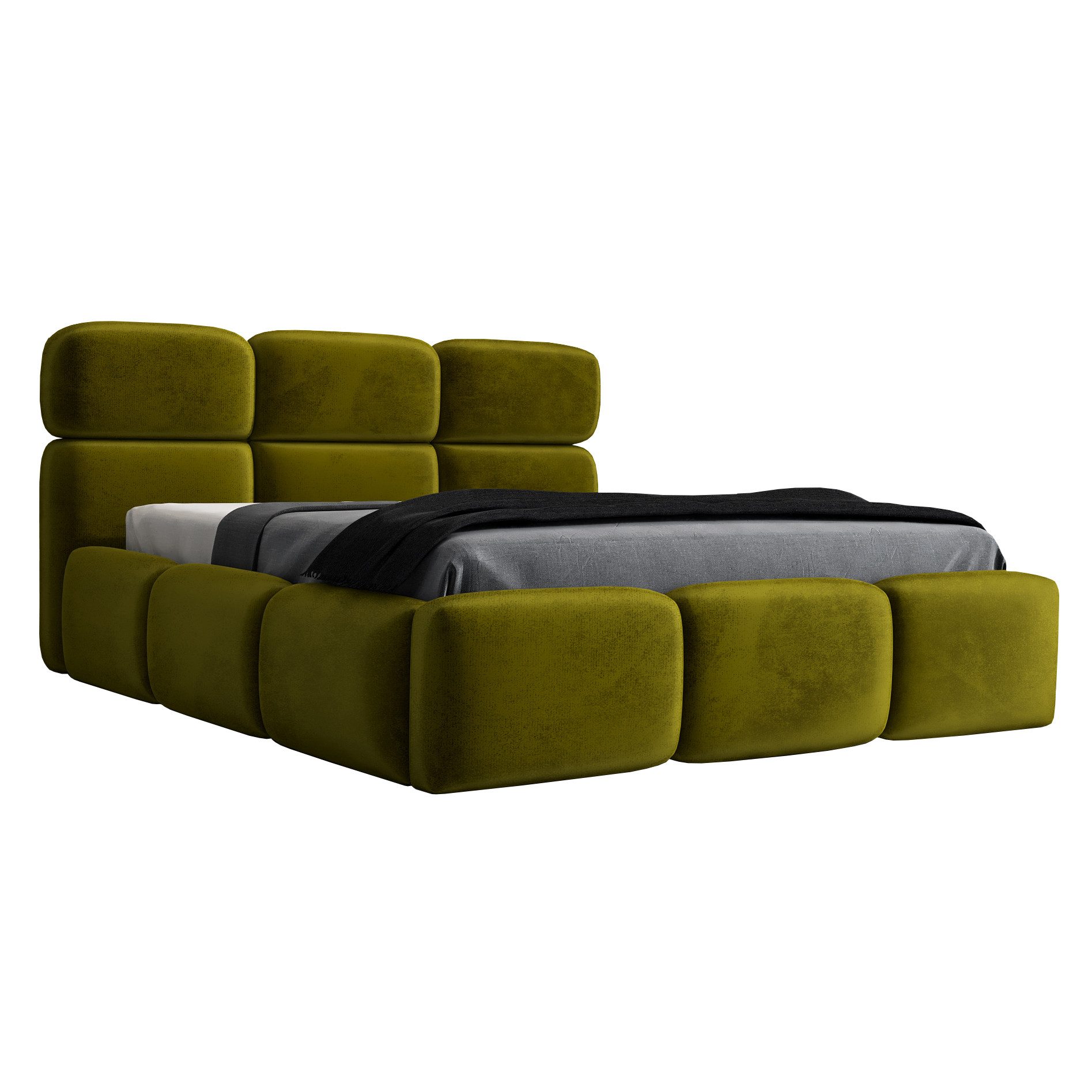 A&J MöbelLand GmbH Polsterbett MAROKO-OM mit Bettkasten und Lattenrost. (Be günstig online kaufen