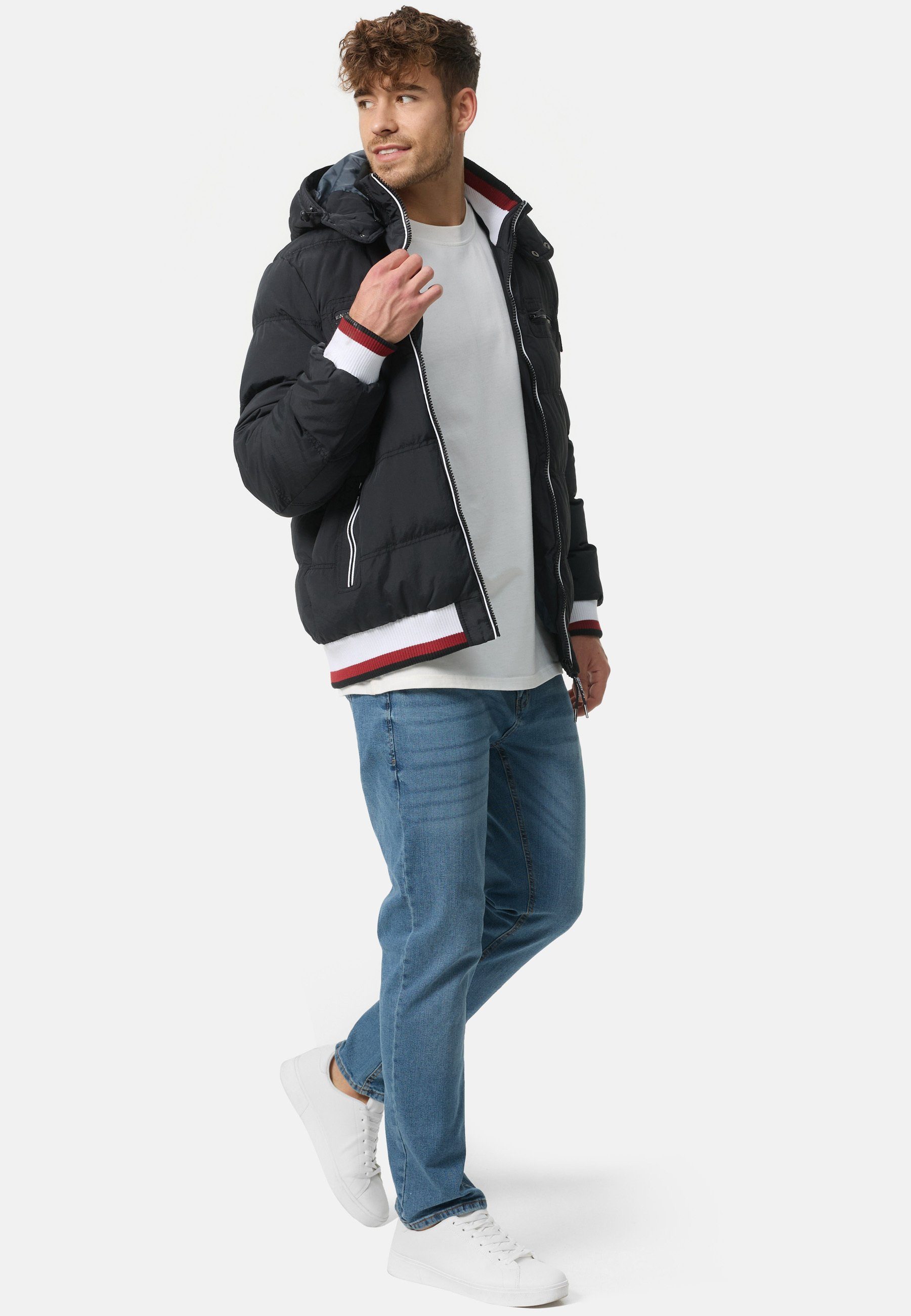 Marlon mix Steppjacke Indicode Black