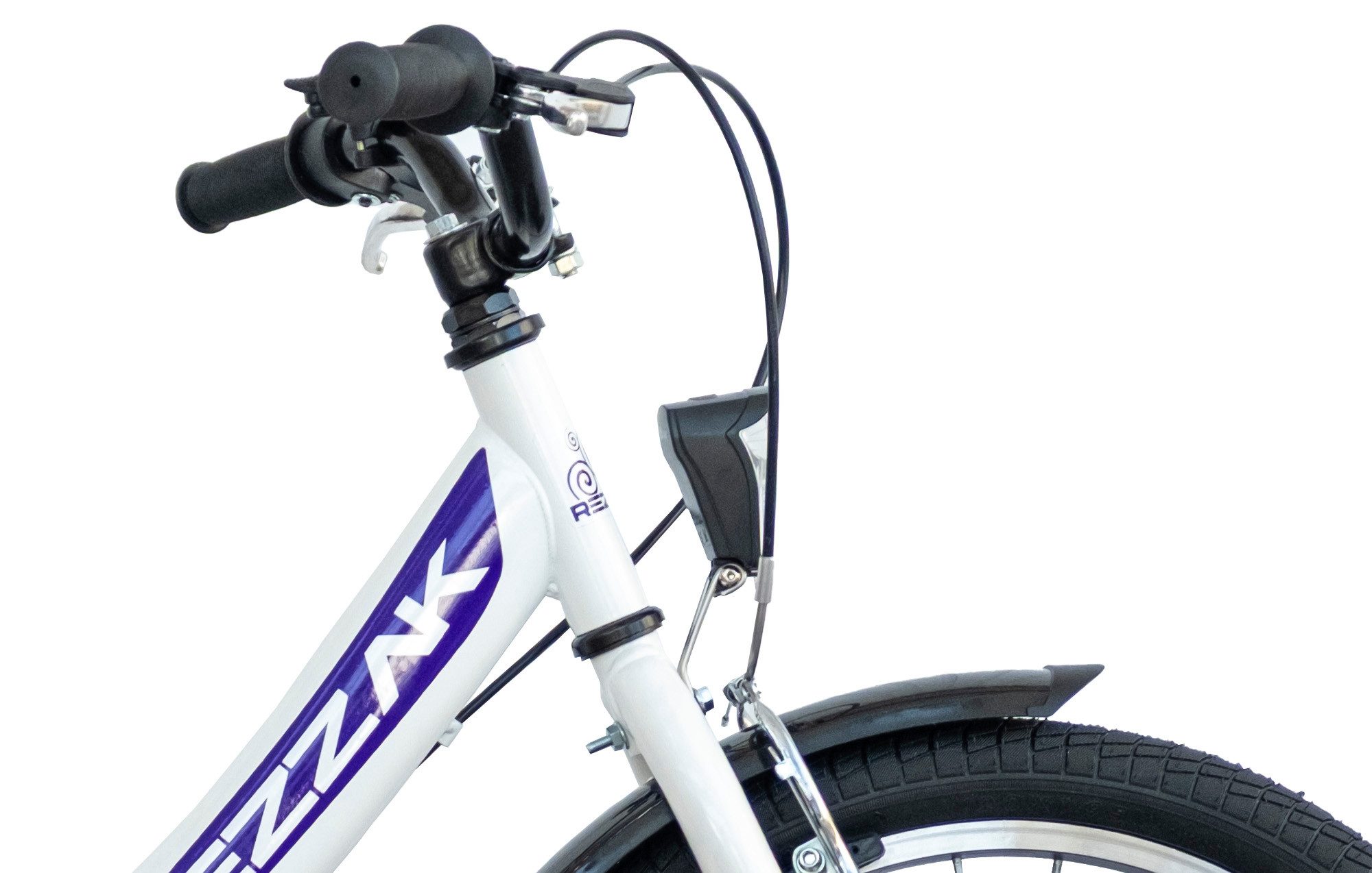 Rezzak Kinderfahrrad 20 Zoll Mädchenfahrrad City mit Rücktrittbremse lila weiss -054, 1 Gang