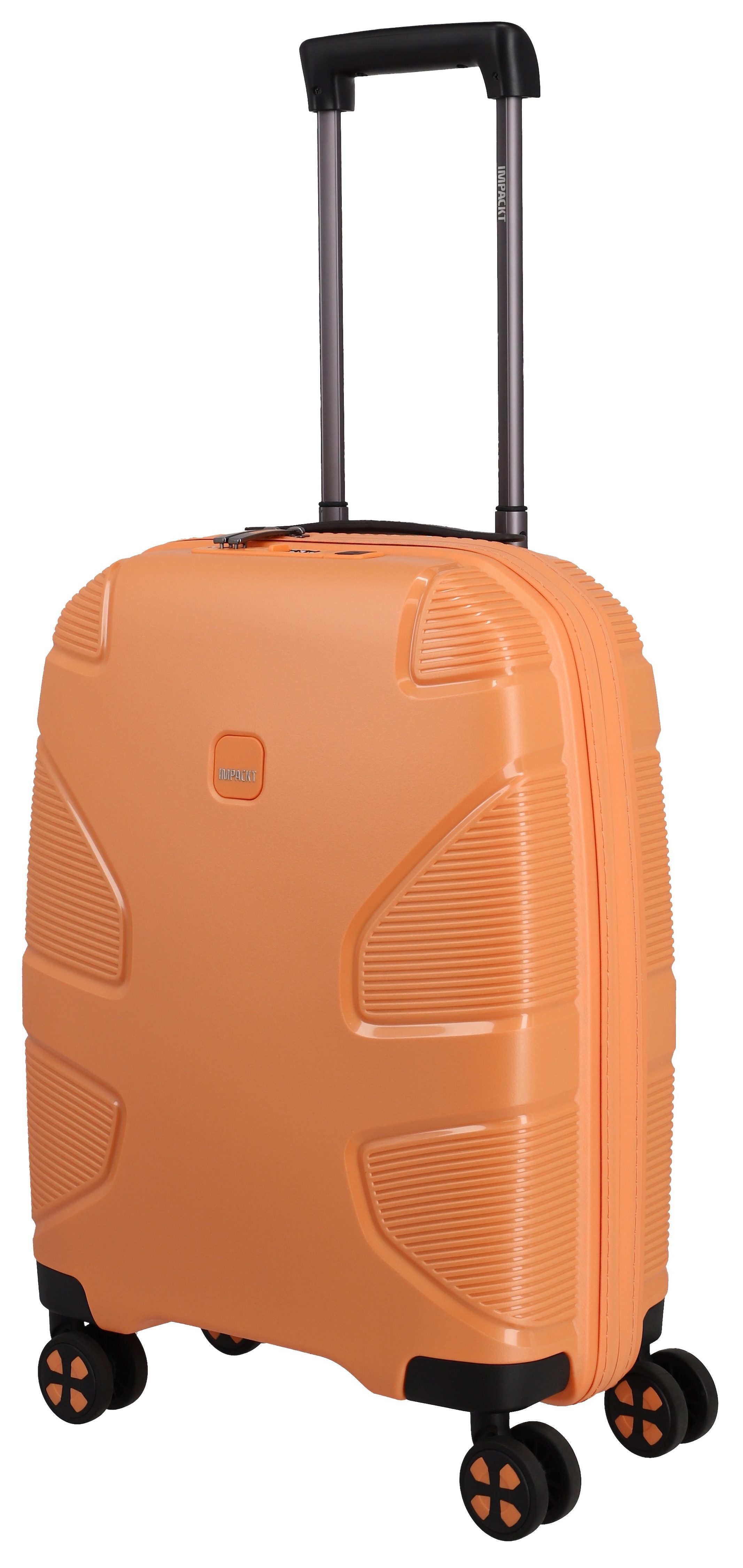 IMPACKT Hartschalen-Trolley IP1, verschiedene Größen und Farben, 4 Rollen, Hartschalen-Koffer vegan Koffer Reisegepäck USB-Port TSA Zahlenschloss