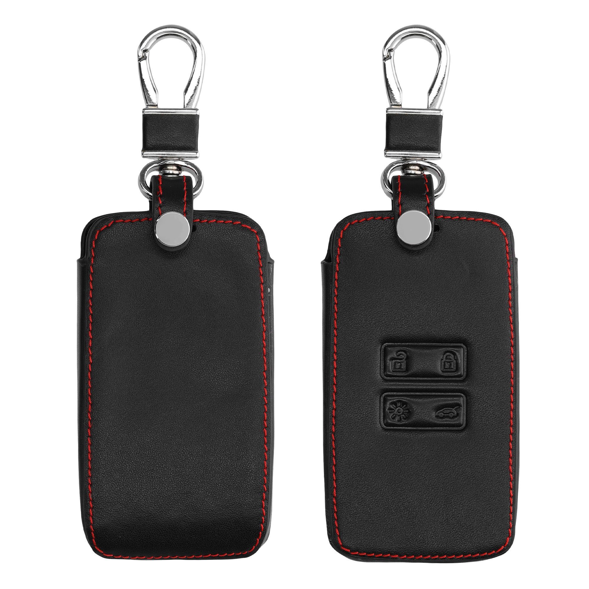 kwmobile Schlüsseltasche Autoschlüssel Kunstleder Hülle für Renault (1-tlg), Schlüsselhülle Schlüssel Case Cover