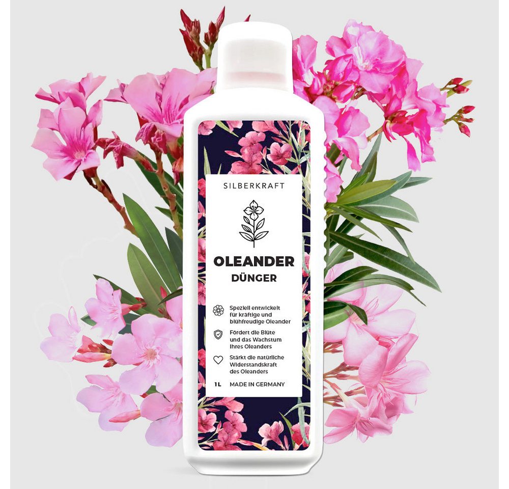 Thumbnail - Silberkraft Pflanzenstärkungsmittel Oleander Dünger - Mineralischer NPK Flüssigdünger mit Stickstoff