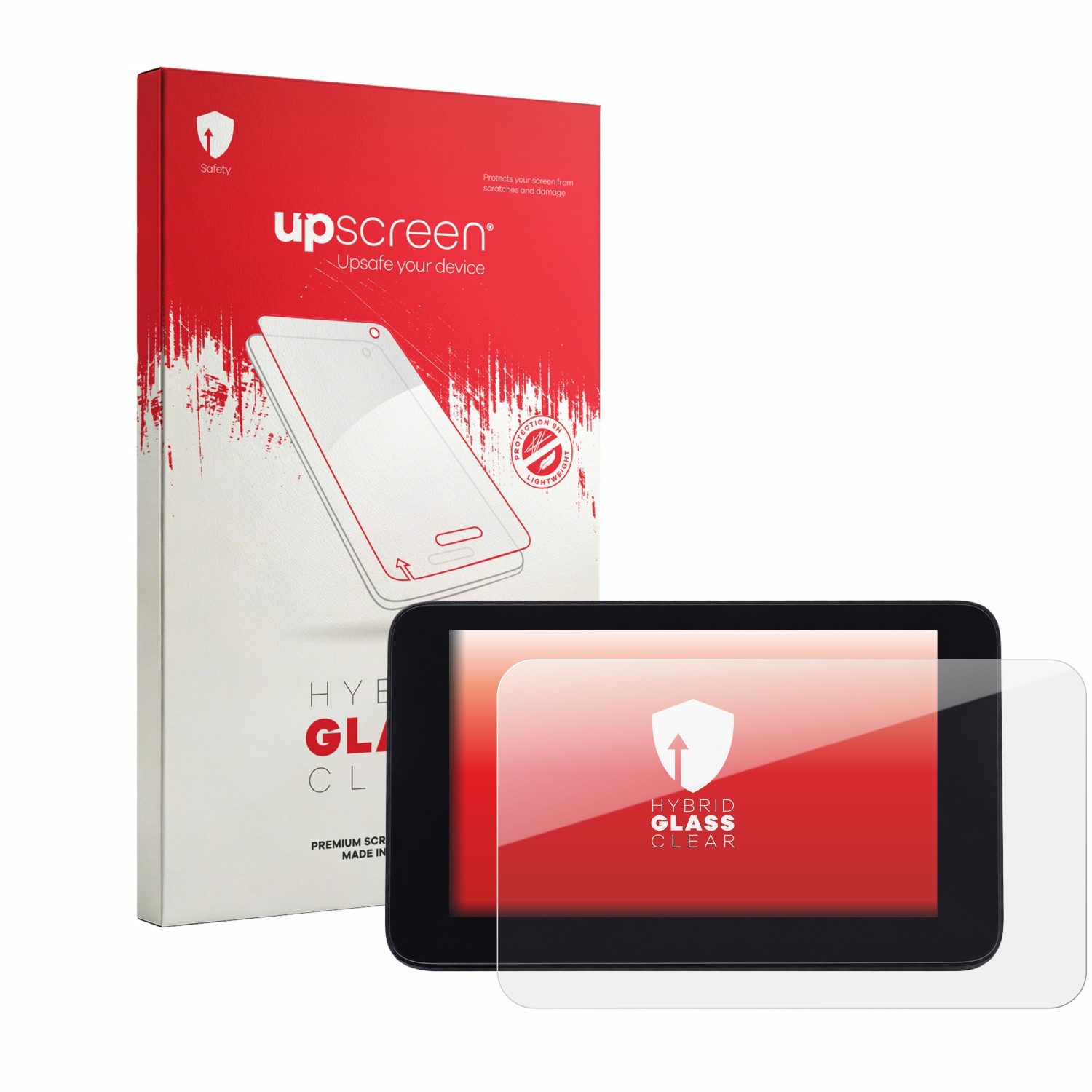 upscreen Displayschutzglas Folie für QJ Motor SRT 900 SX, Schutzfolie Glas Panzer Display Schutz klar