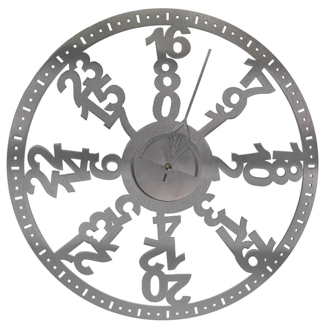 ONZENO Wanduhr THE LASERCUT. 37x37x3 cm (handgefertigte Design-Uhr)