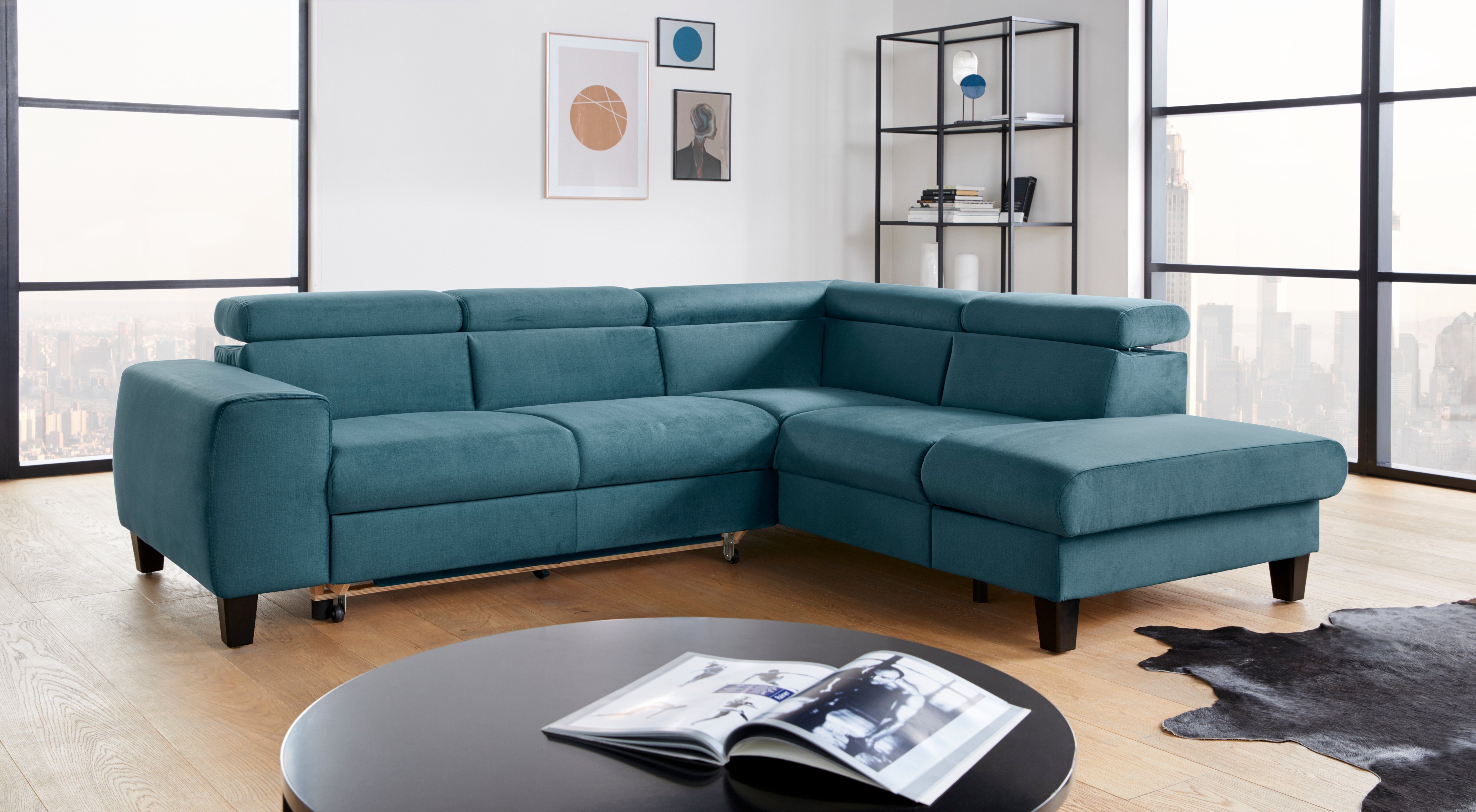 COTTA Ecksofa Morven L-Form mit Kopfteilverstellung, günstig online kaufen