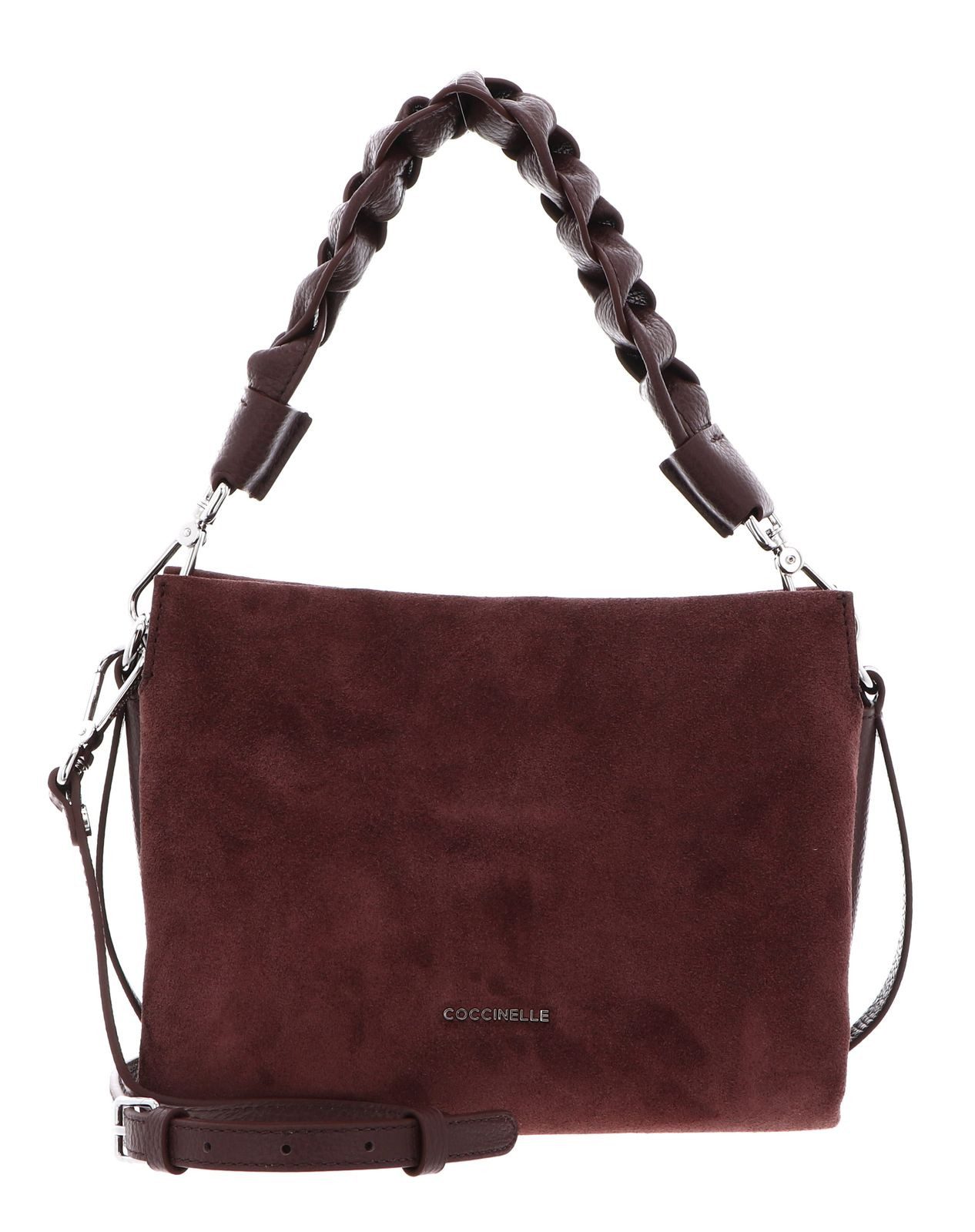 COCCINELLE Handtasche Handbag Suede Grainy Leather, aus echtem Rindsleder