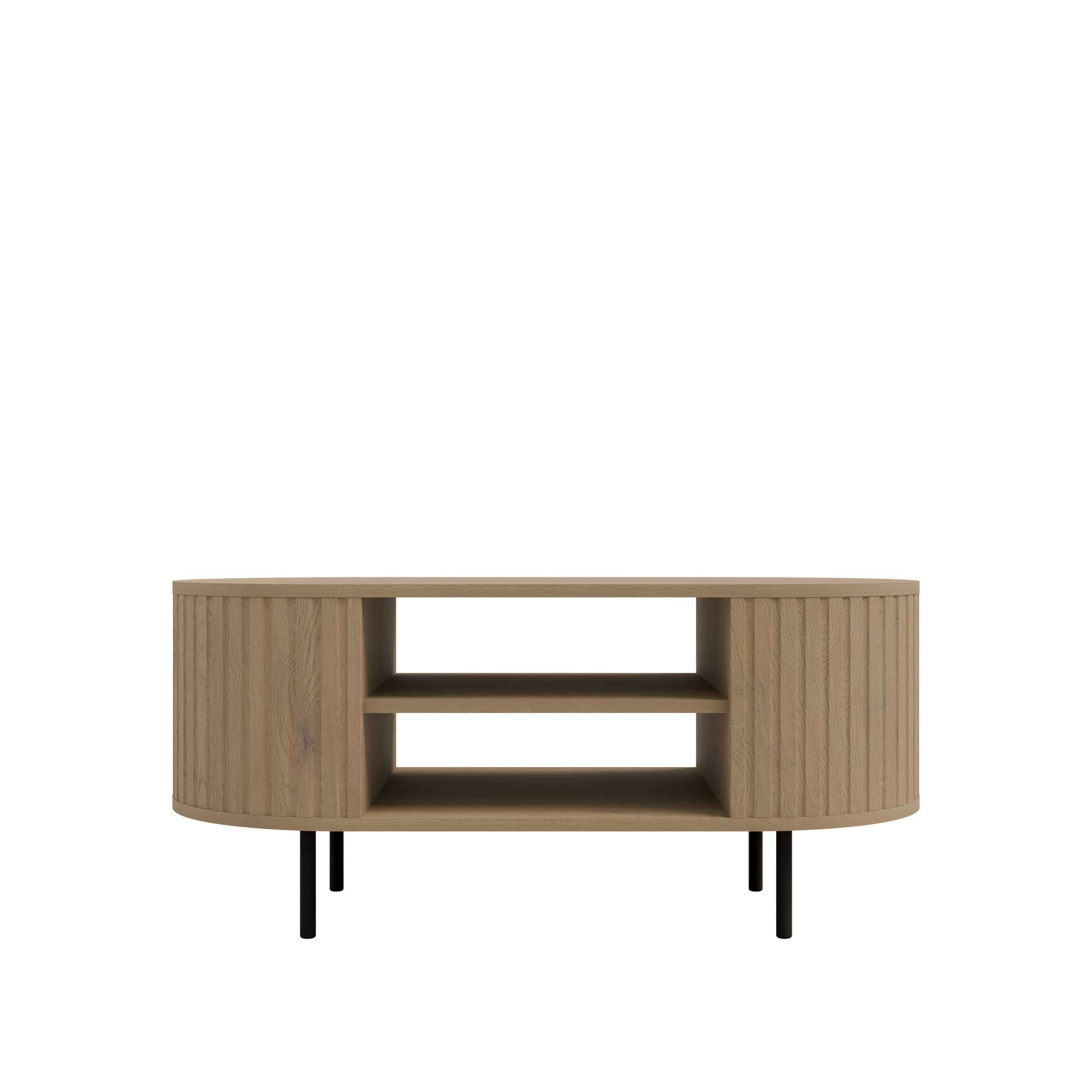Masseno Couchtisch BOLLA 100 cm Kaffeetisch Eichefarben
