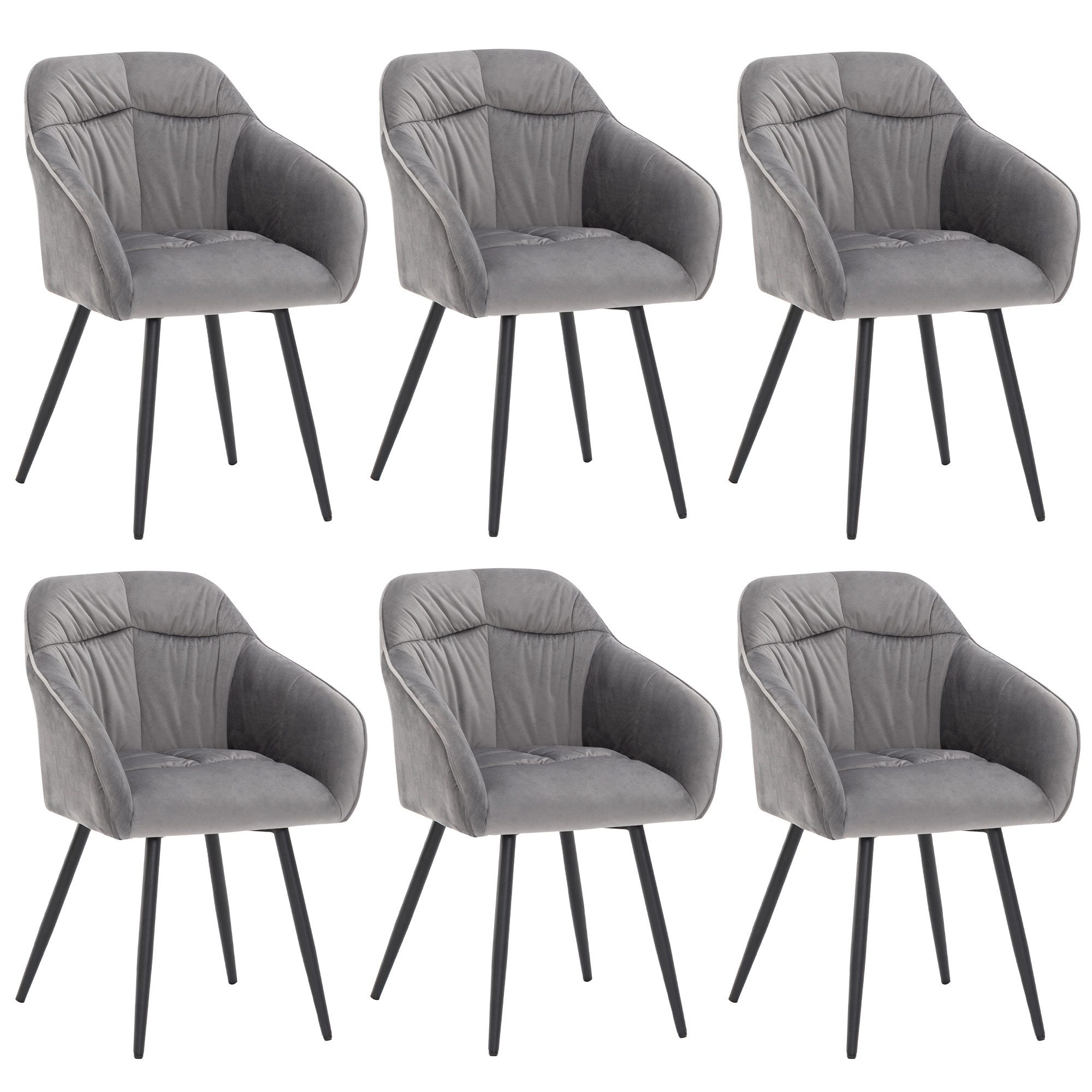 OKWISH Esszimmerstuhl Polsterstuhl (Polsterstuhl mit Metallbeine günstig online kaufen