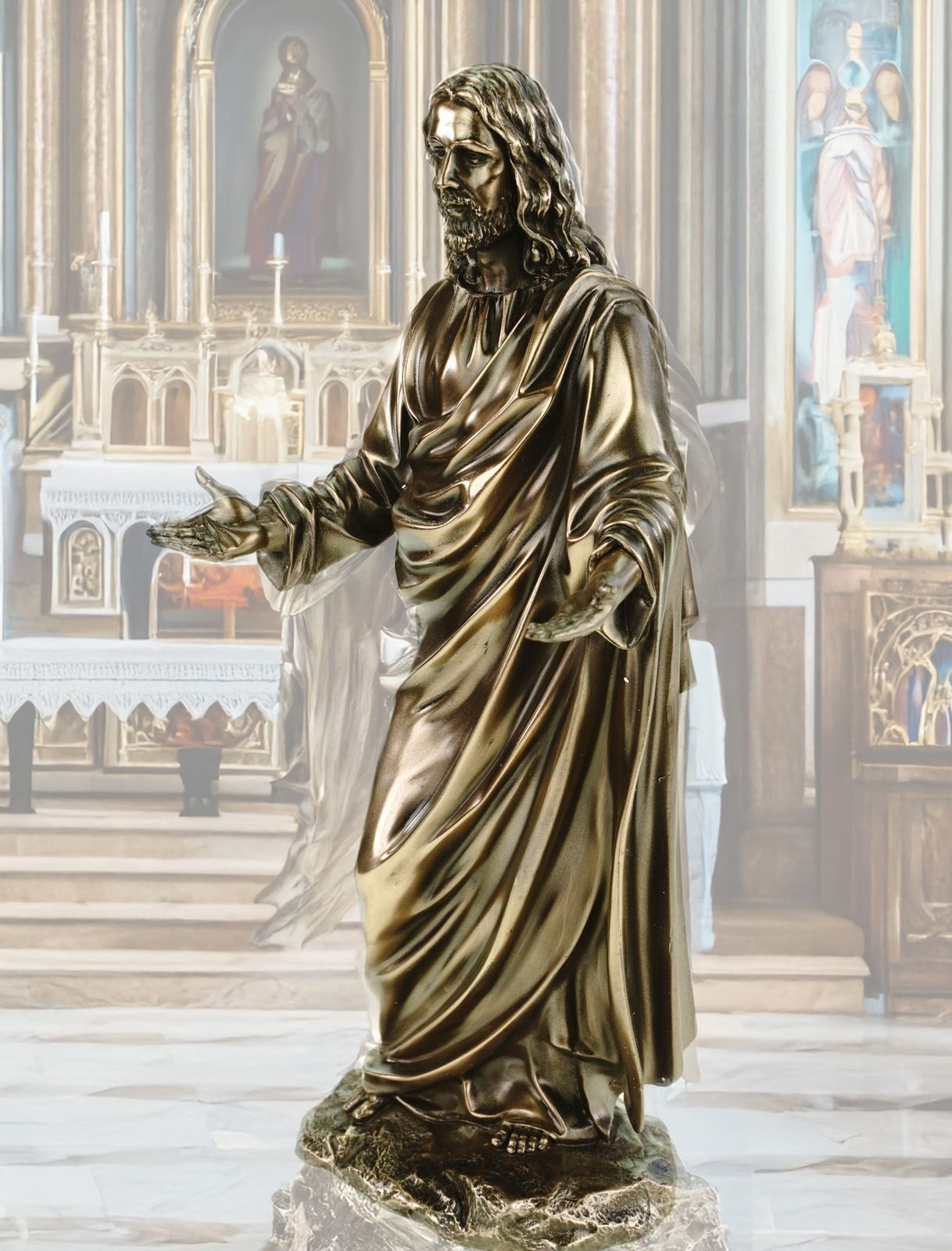 Vogler Dekofigur Jesus als Prediger bronzierte günstig online kaufen