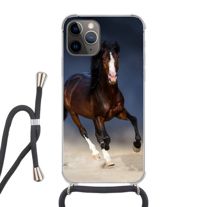 MuchoWow Handyhülle Pferde - Tiere - Sand Handyhülle Telefonhülle Apple iPhone 13 Pro Max