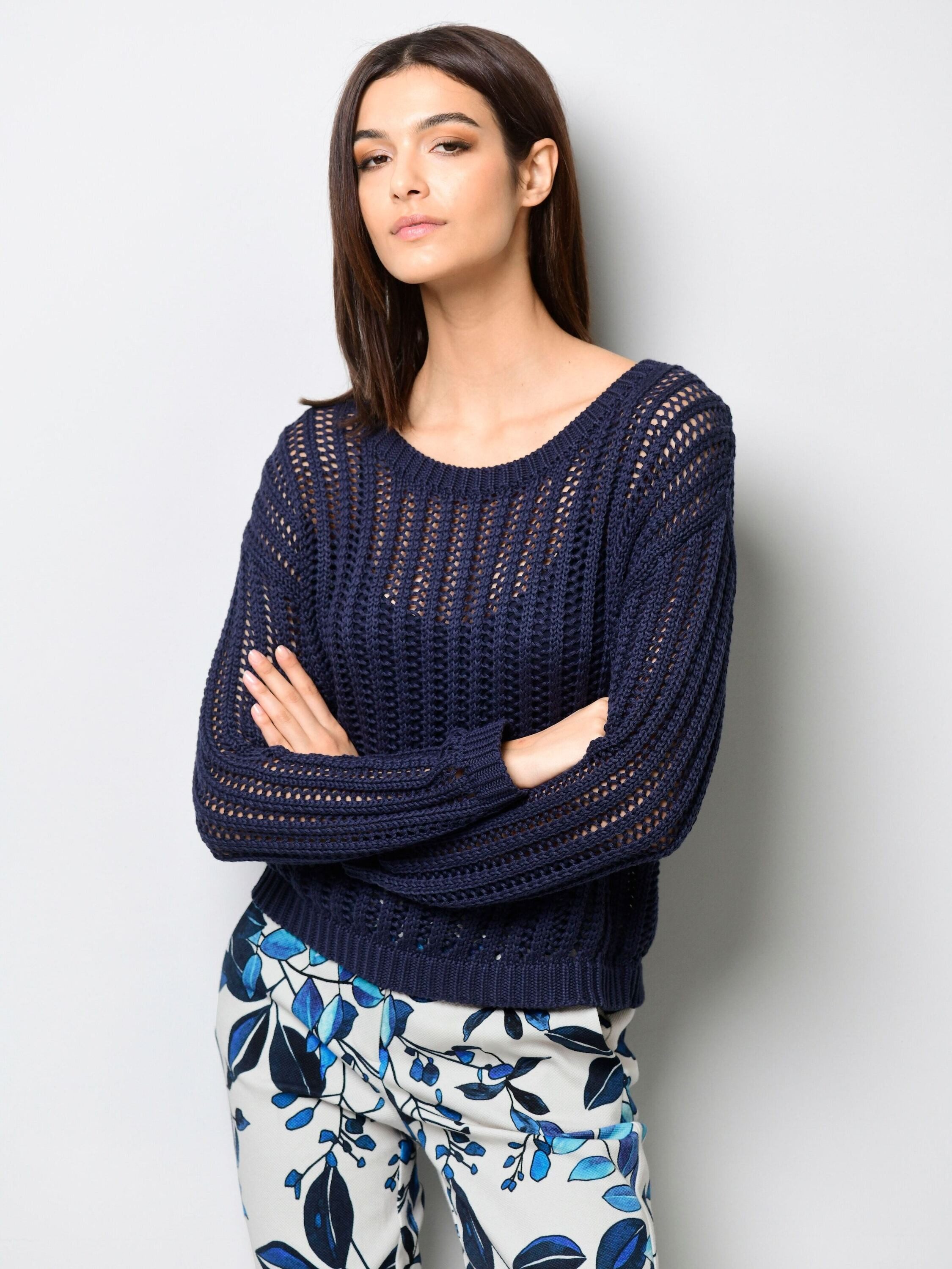 Alba Moda Shirtbluse Bluse mit floralem Dessin