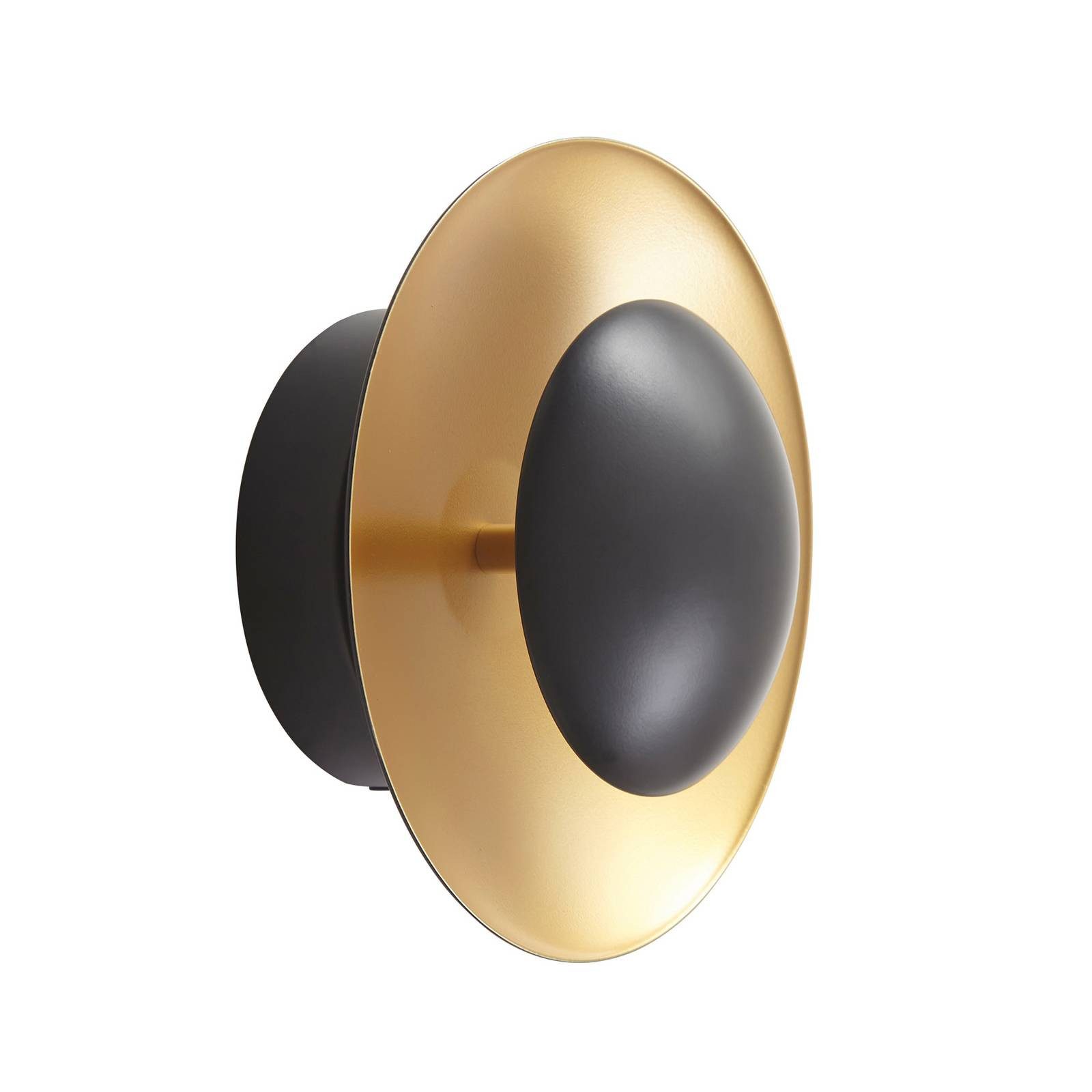 Lindby Wandleuchte Tiama, LED, Metall, Schwarz warmweiß IP20, 1 x 5,5 W LED, warmweiß
