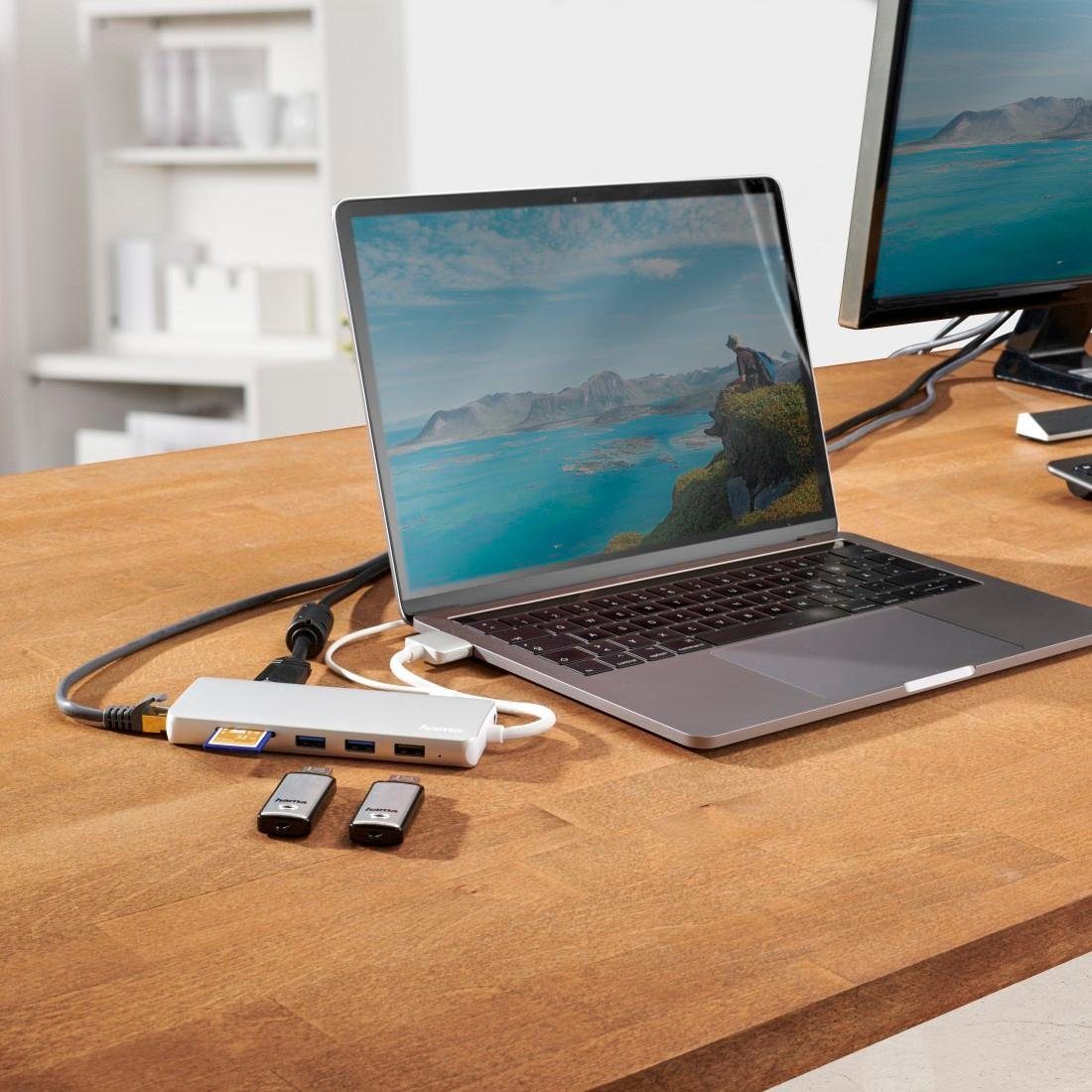Hama Laptop-Dockingstation USB-C Multiport Apple MacBook Air und Apple MacBook Air Pro, 12 Ports