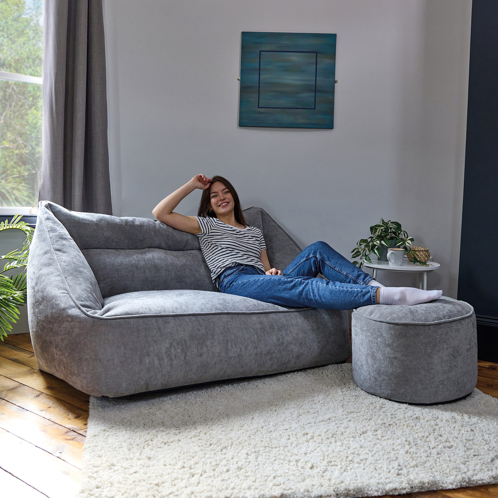 icon Sitzsack Sitzsack Sofa aus Chenille günstig online kaufen