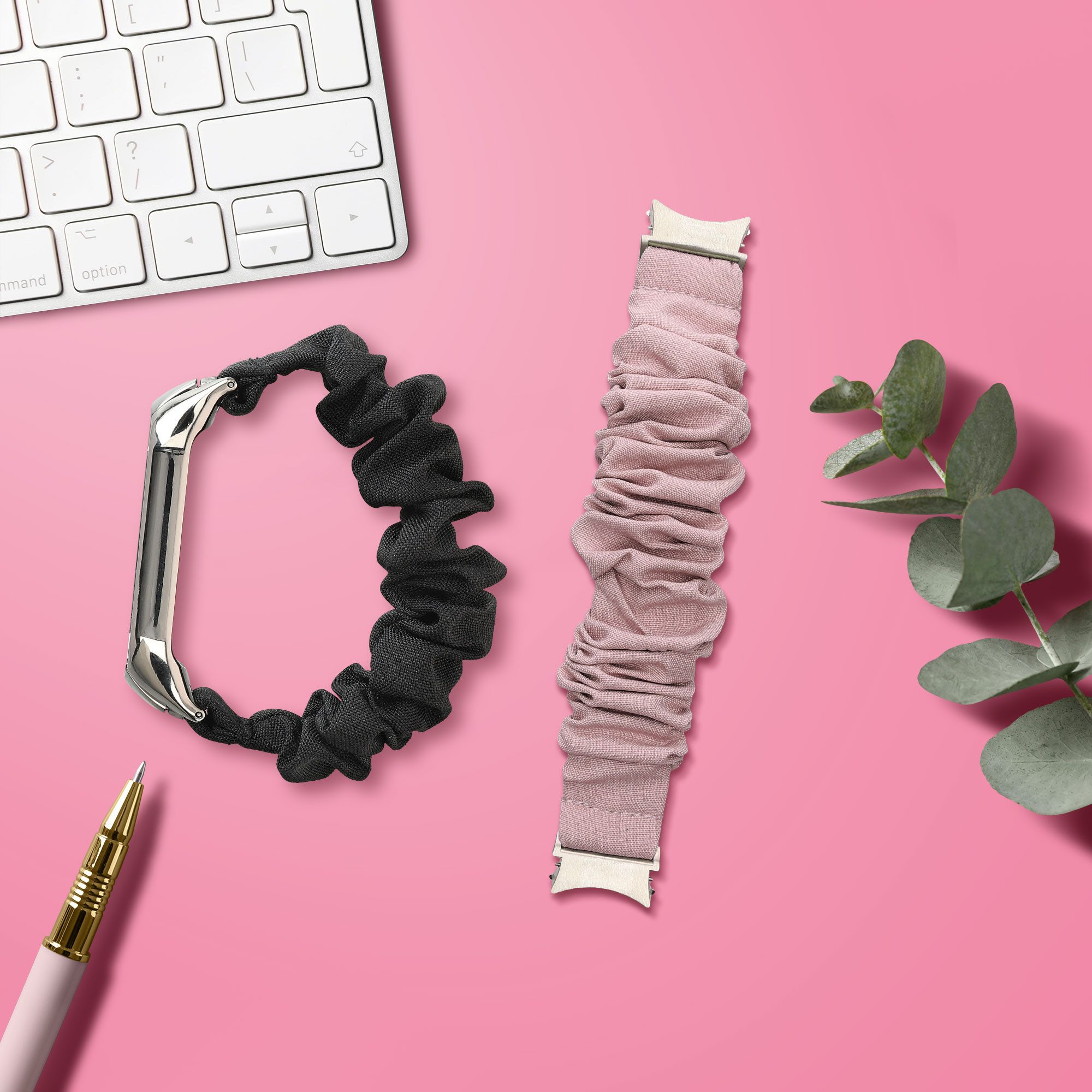 kwmobile Ersatz Bügelpolster für Samsung Galaxy Watch 4 / 5 / 6 Galaxy Watch 7 Smartwatch, 1-tlg., mit Kunstleder Polster