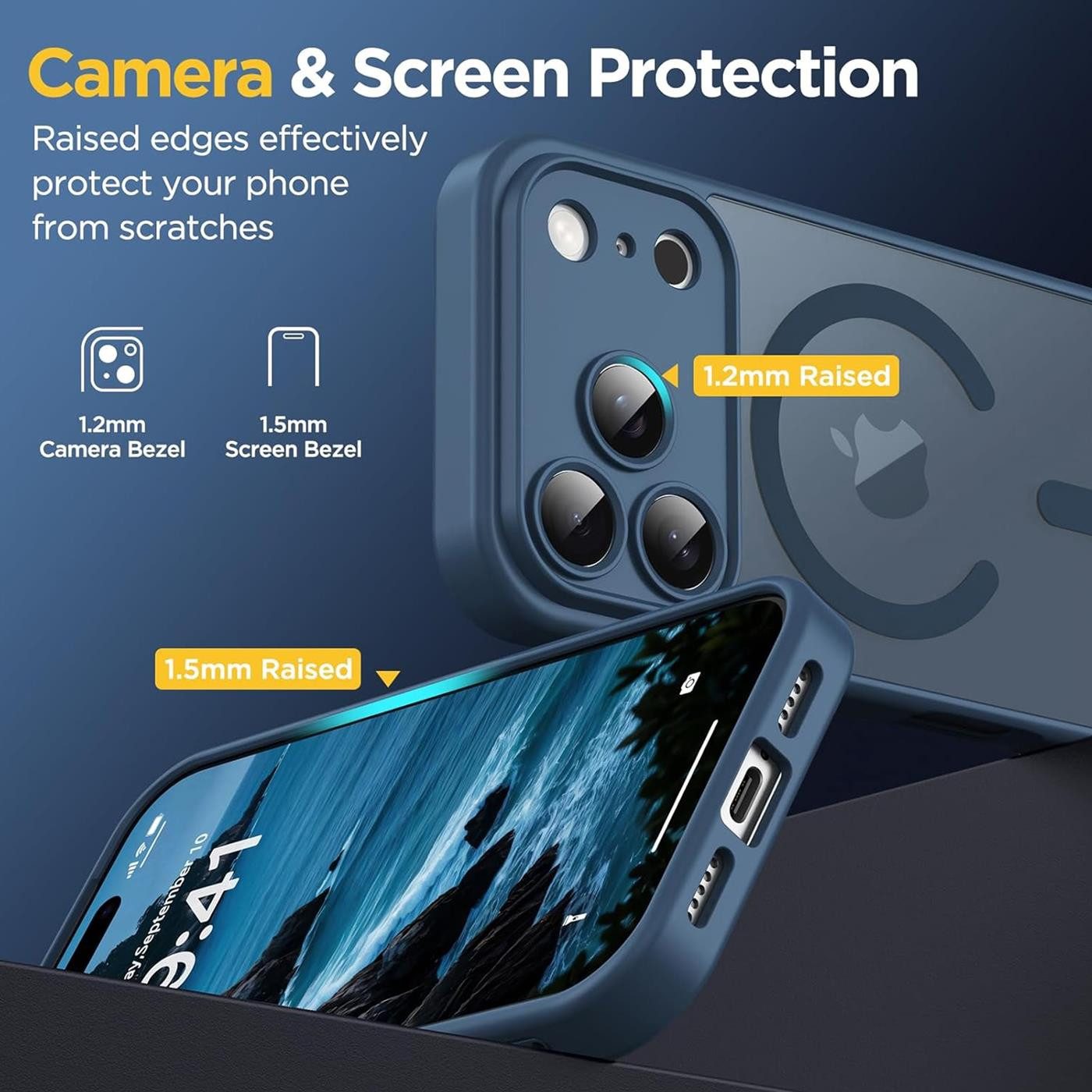 CoolGadget Handyhülle Magnet-Hülle für iPhone 17 Pro Schutzhülle magnetisch 6,3 Zoll, Hülle Matt Stoßfest kompatibel mit Magsafe Zubehör Kameraschutz Case – Bild 2 von 5