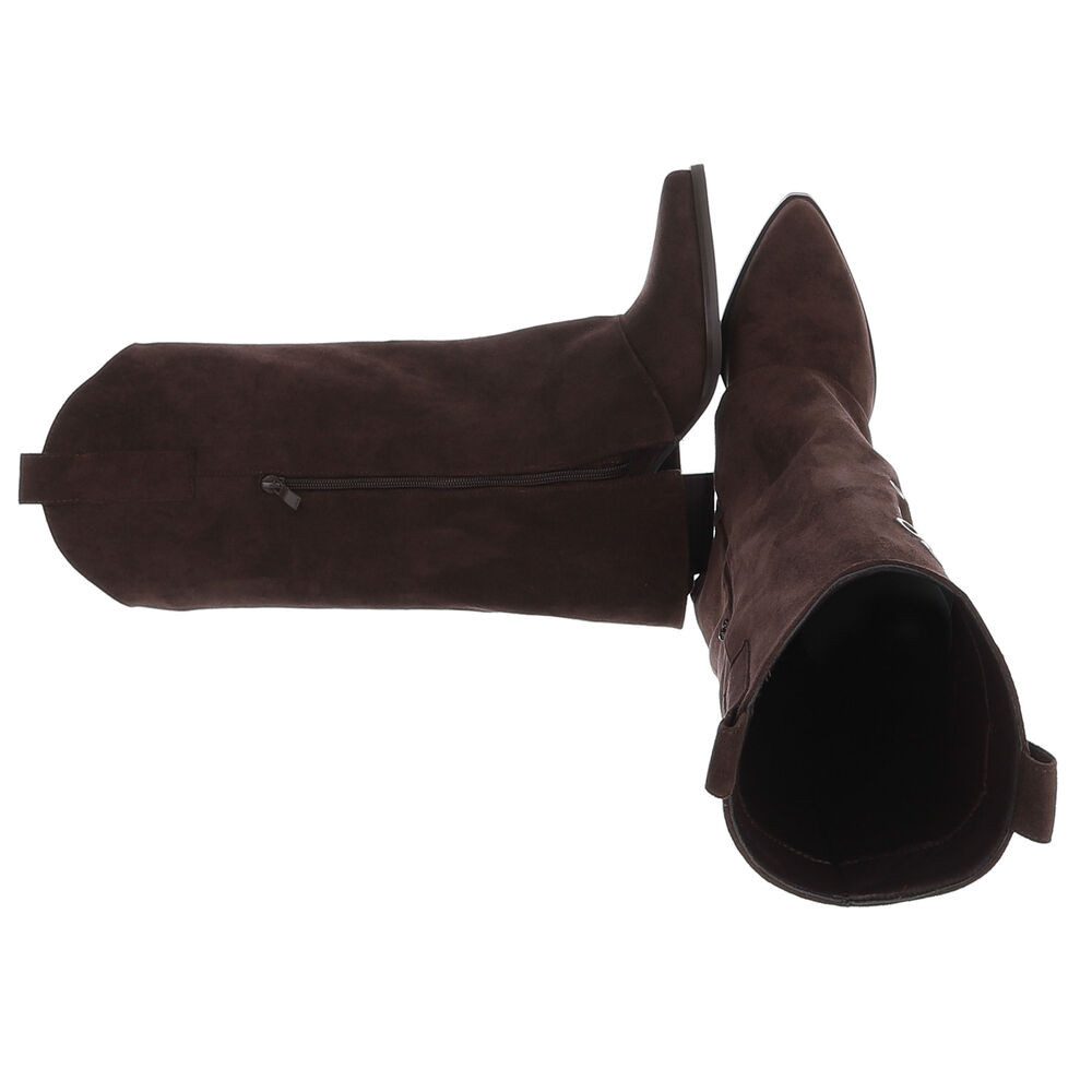 Ital-Design Modische Stiefel mit Metallösendetails für Damen Westernstiefel günstig online kaufen