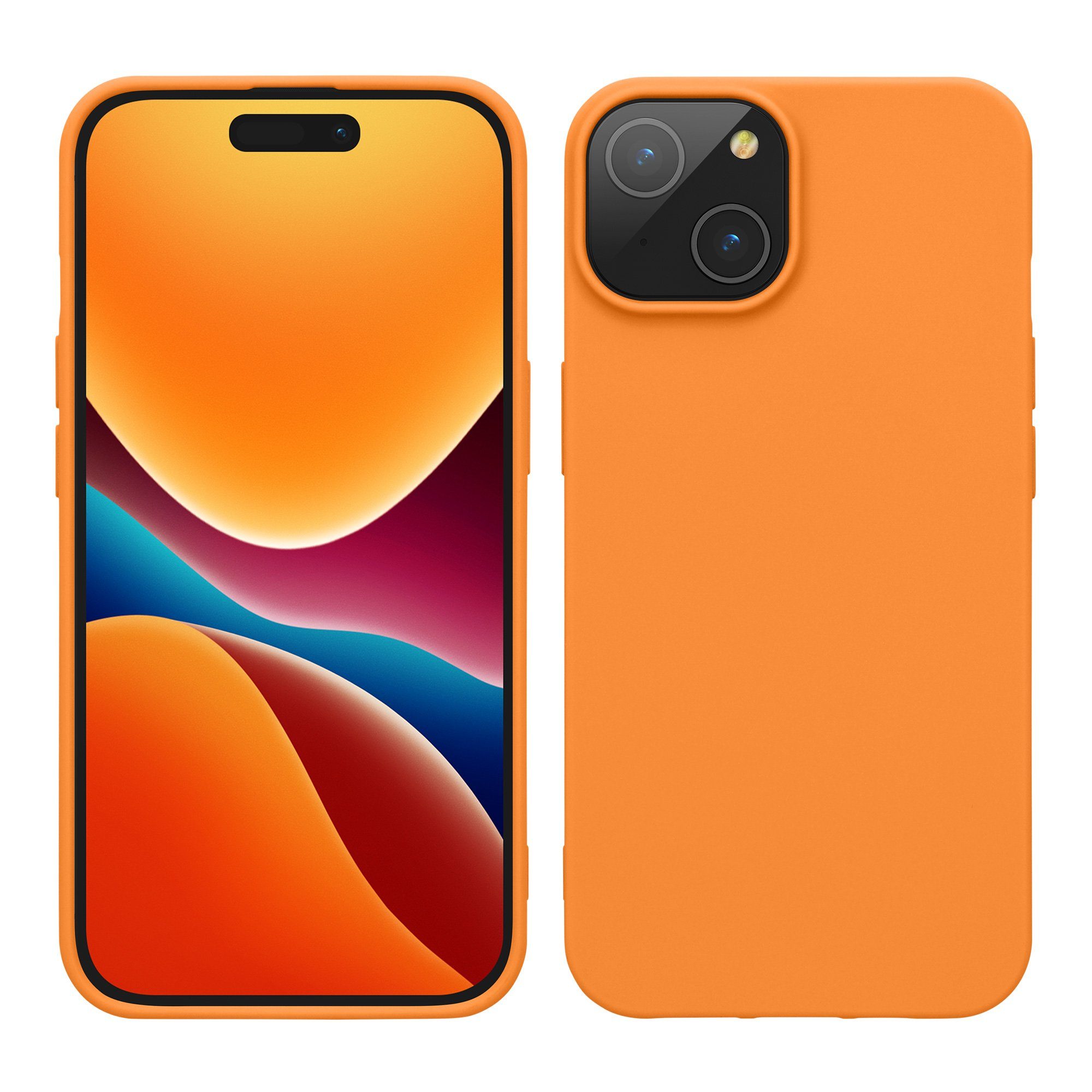 kwmobile Handyhülle Hülle für Apple iPhone 15, Hülle Silikon - Soft Handyhülle - Handy Case Cover