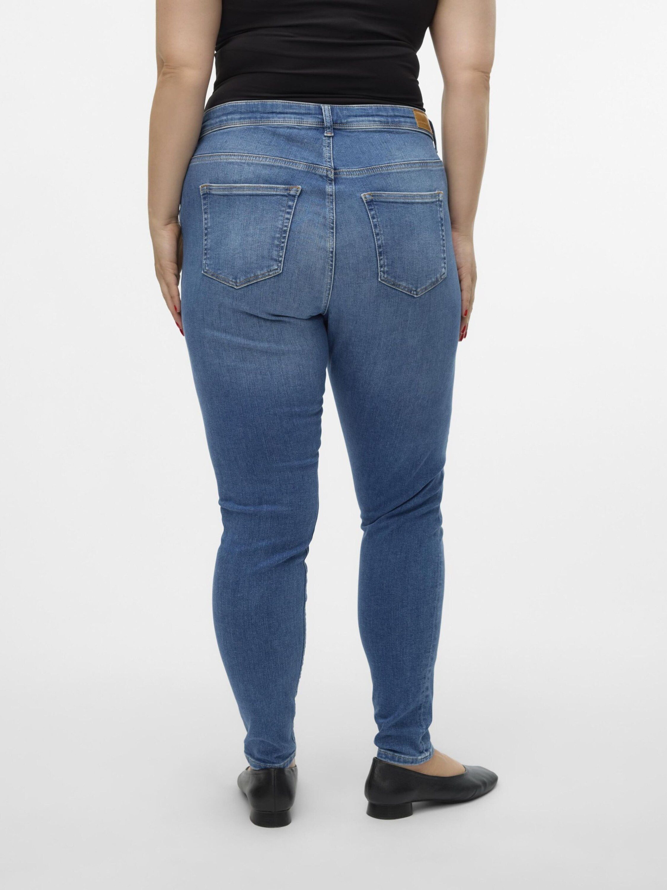 Vero Moda Curve Skinny-fit-Jeans (1-tlg) Plain/ohne Details