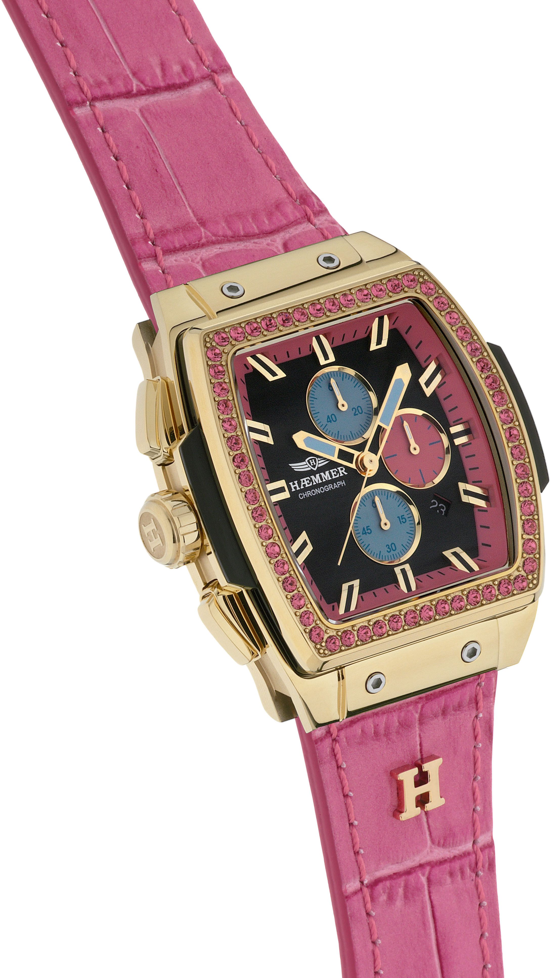 HAEMMER GERMANY Chronograph TONNEAU LOUVE, T-006, Quarzuhr, Armbanduhr,Dame günstig online kaufen