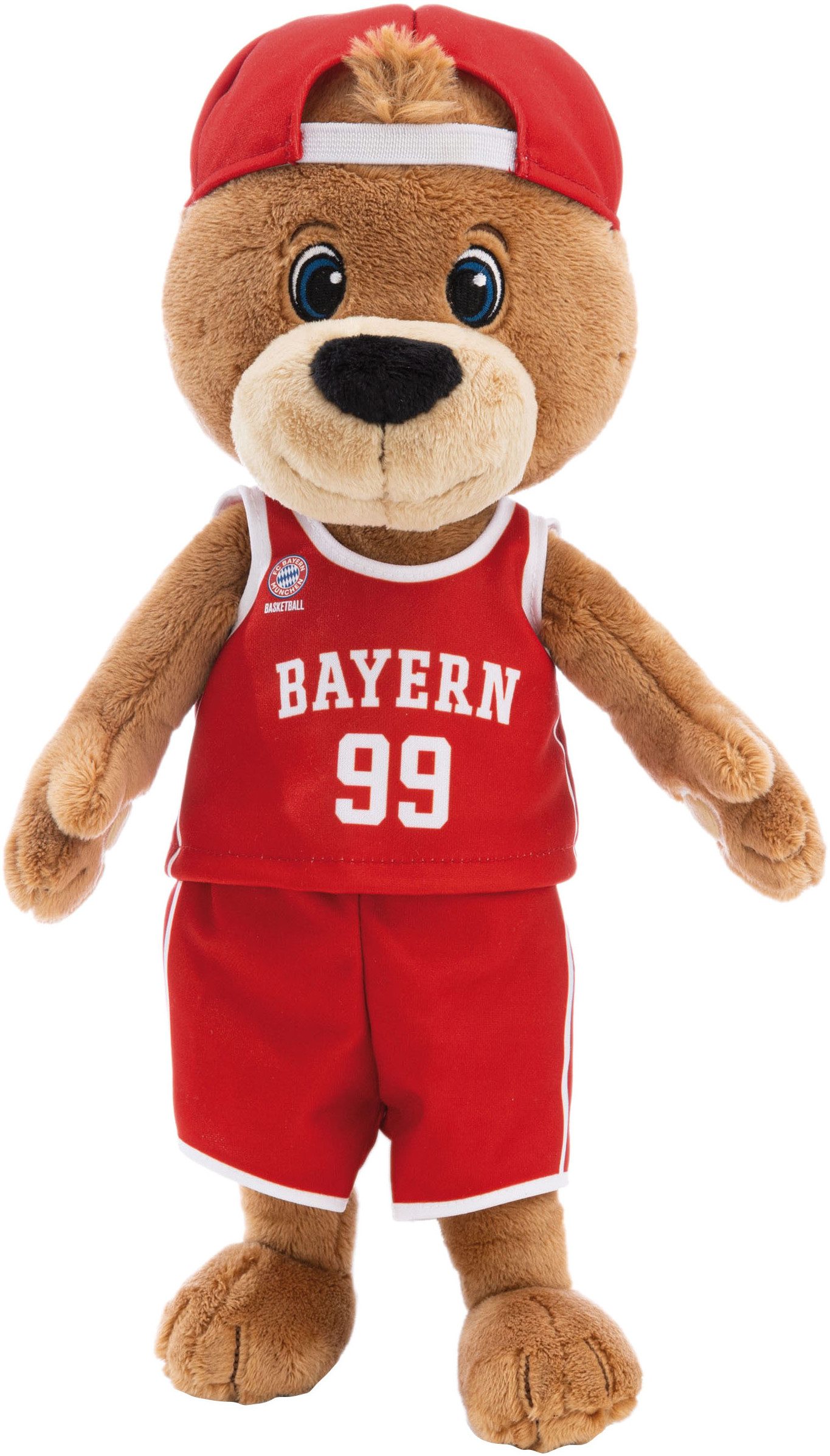Nici Kuscheltier FC BAYERN MÜNCHEN, Bär Ben, 35cm schlenkernd, mit Trikot