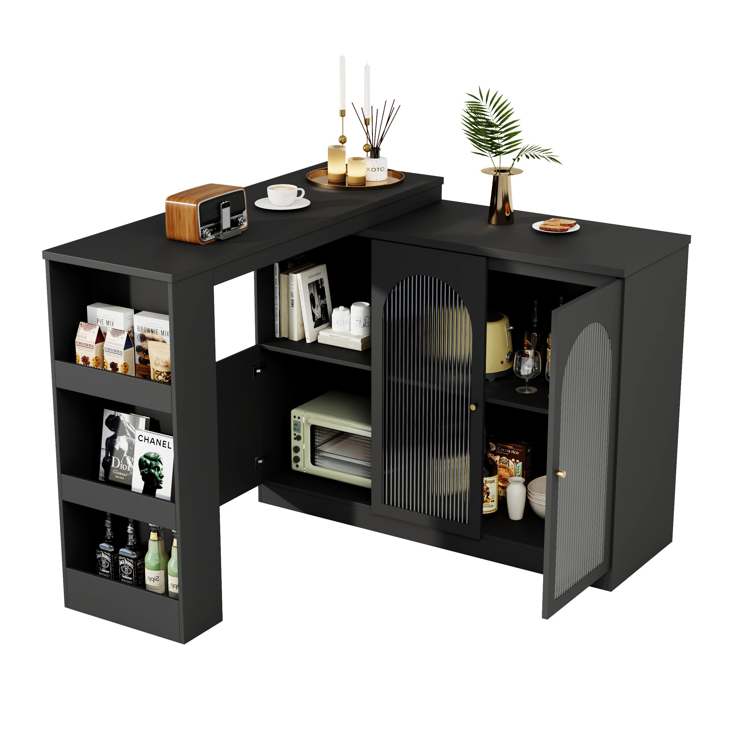 OKWISH Bartisch 360° drehbare Essbar (rotierender günstig online kaufen