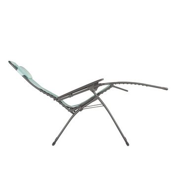 Lafuma Mobilier Gartenstuhl Futura XL (Multipositions-Relaxsessel, Gartenliege, Liegestuhl, ergonomisch), Zero-Gravity, Relaxliege, Stahl titane