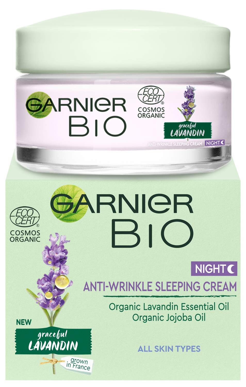 Nachtcreme Bio Lavandin Anti Falten Schlaf Creme Sleeping Cream Night 50ml