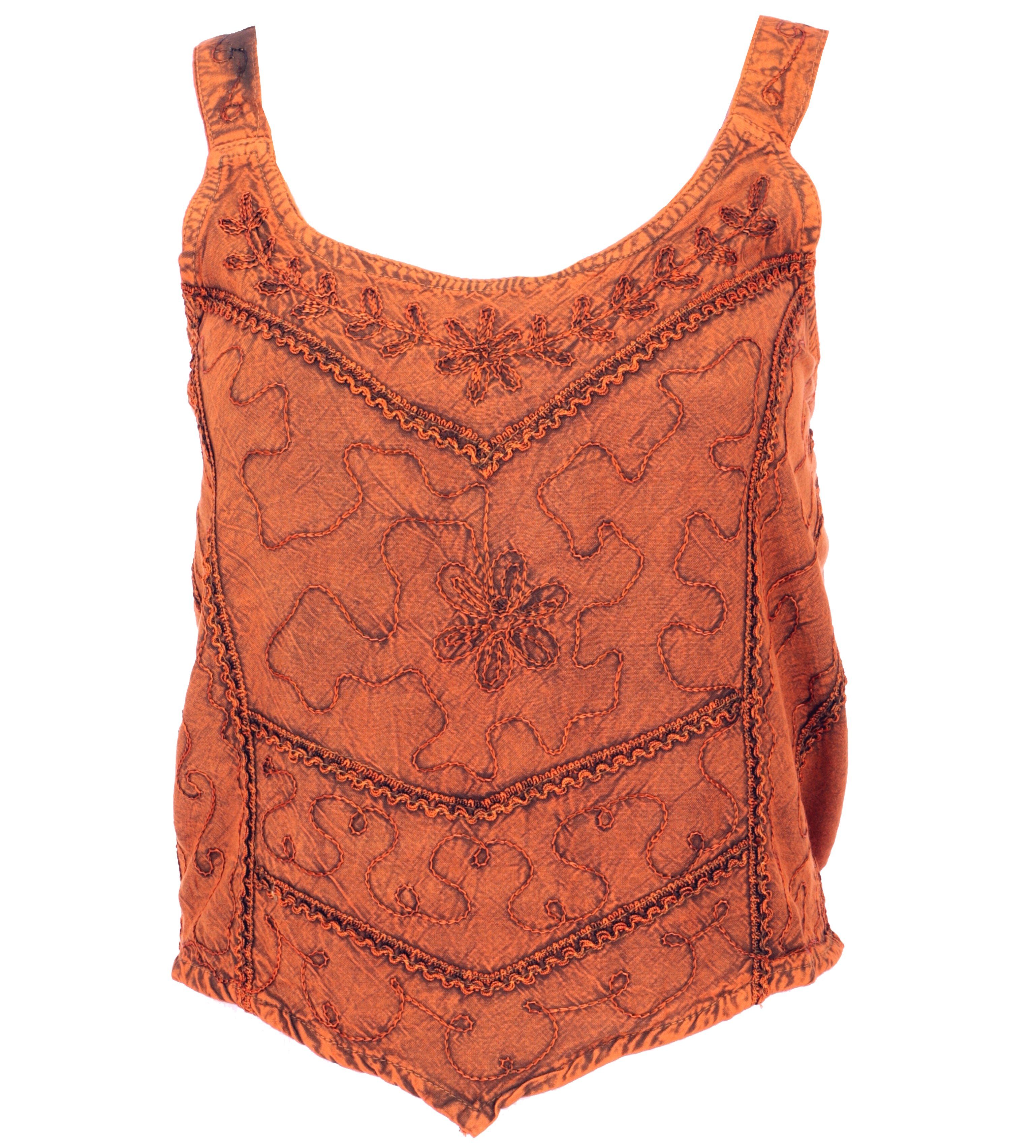 Guru-Shop T-Shirt Besticktes Top Boho chic, günstig online kaufen