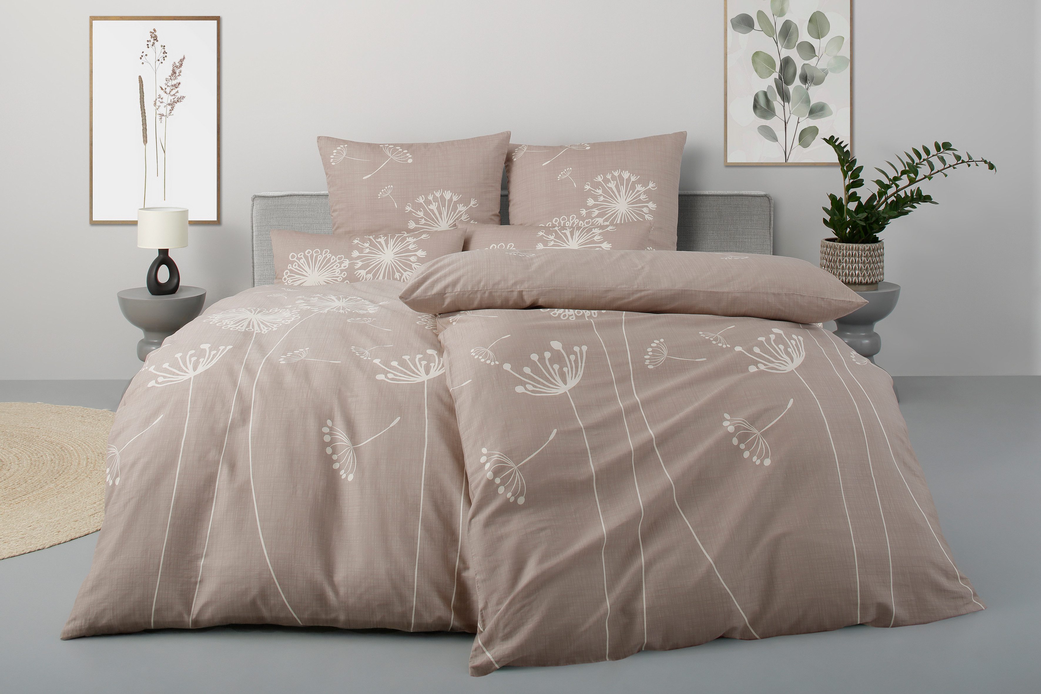 OTTO home Bettwäsche Soucy, Satin, 2 teilig, ab Gr. 135x200, 100% Baumwolle, Renforcé & PREMIUM Satin (TC300)