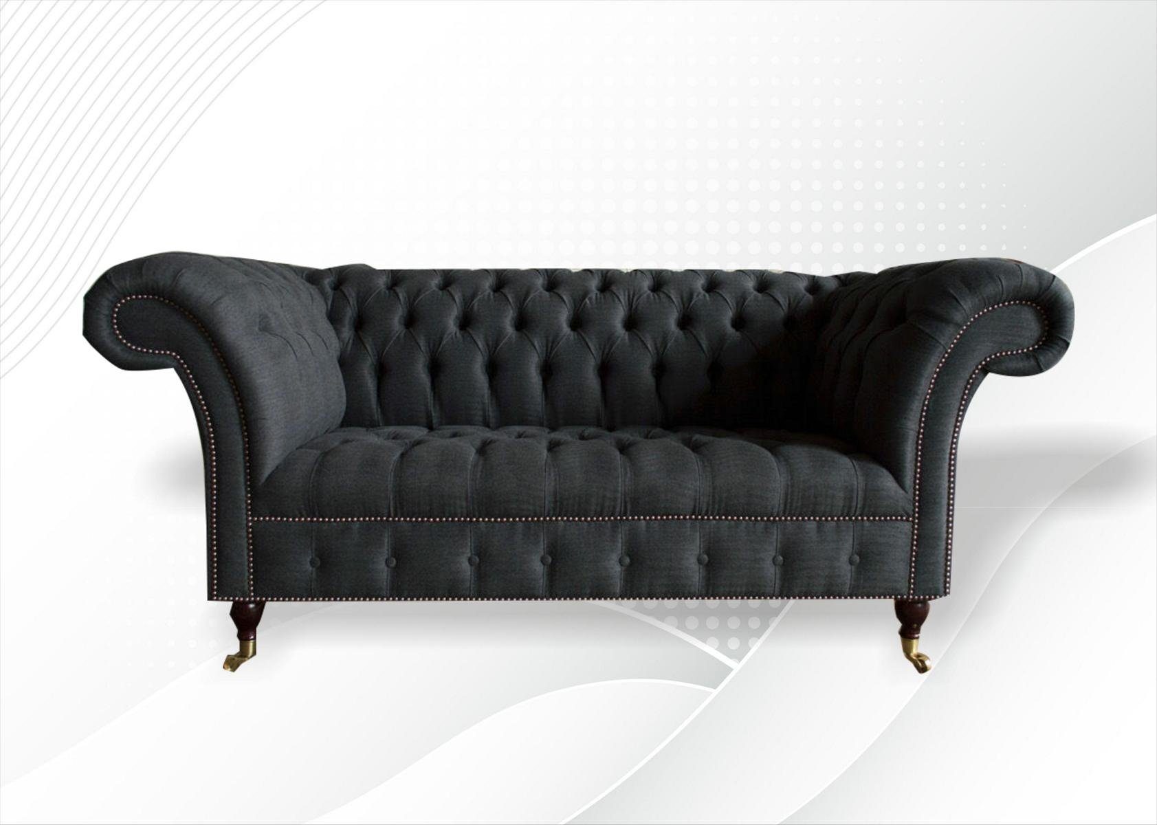 Couch Chesterfield-Sofa, Design Chesterfield 185 JVmoebel 2 cm Sitzer Sofa