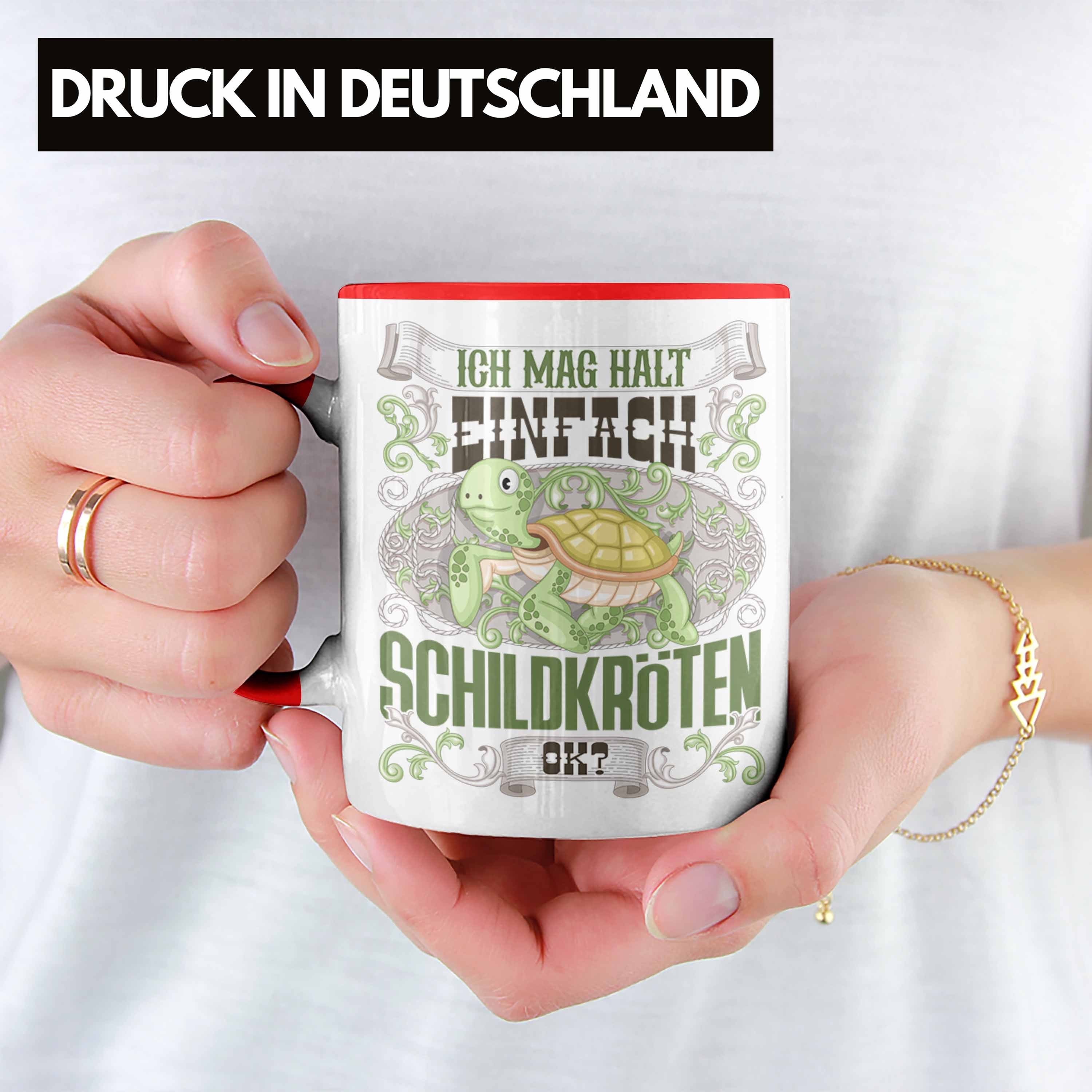 Schildkröten Trendation Geschenk Trendation Spruch - Tasse Rot Schildkröte G Tasse Besitzer