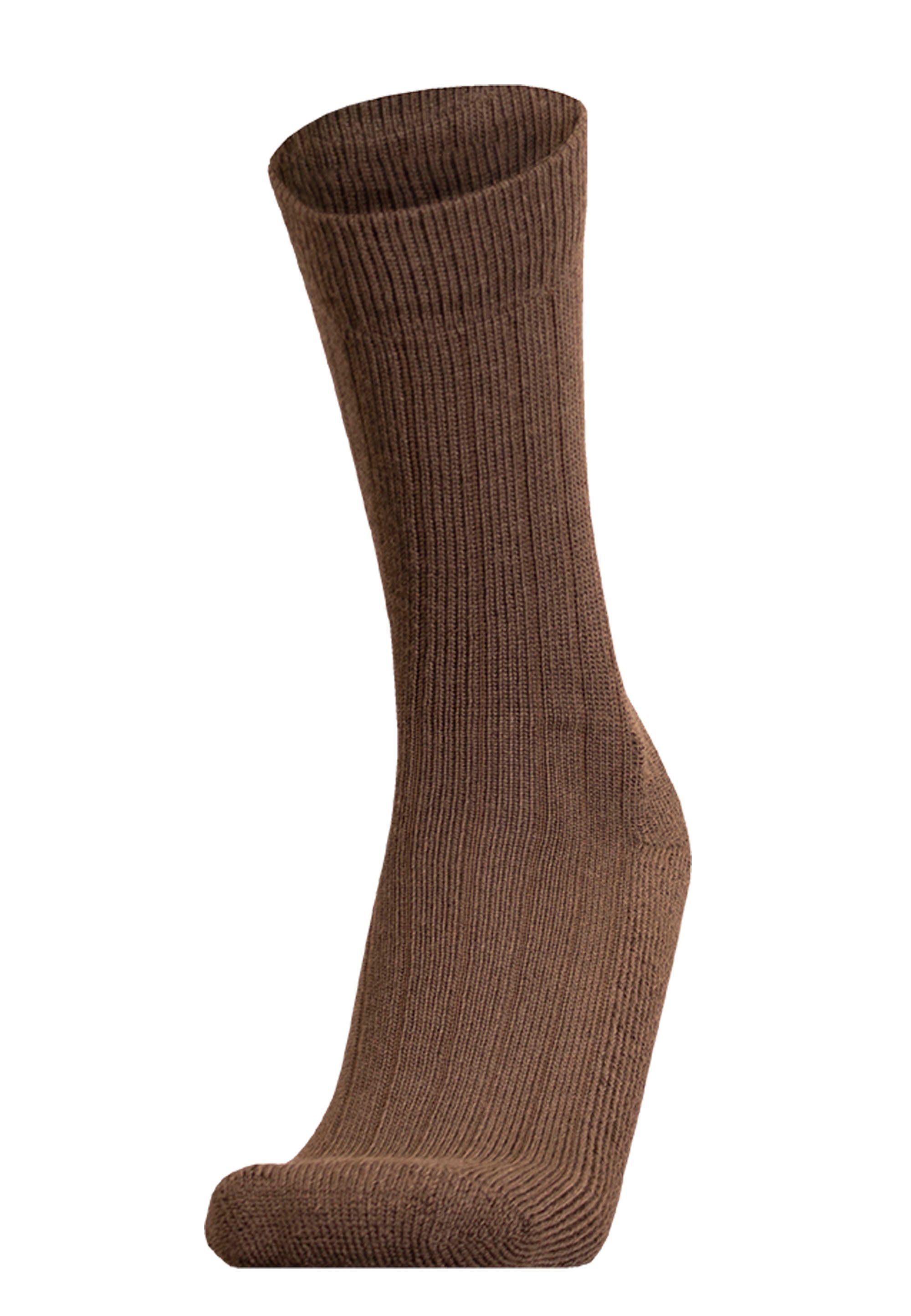 Merinowolle UphillSport (1-Paar) KALDO wärmender mit braun Socken