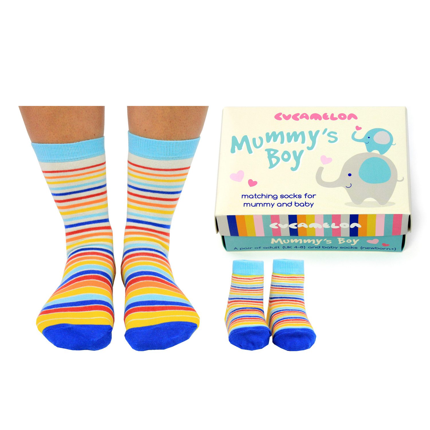 Cucamelon Freizeitsocken Mummy's Boy Cucamelon Socken für Mutter und Sohn (2 Paar)