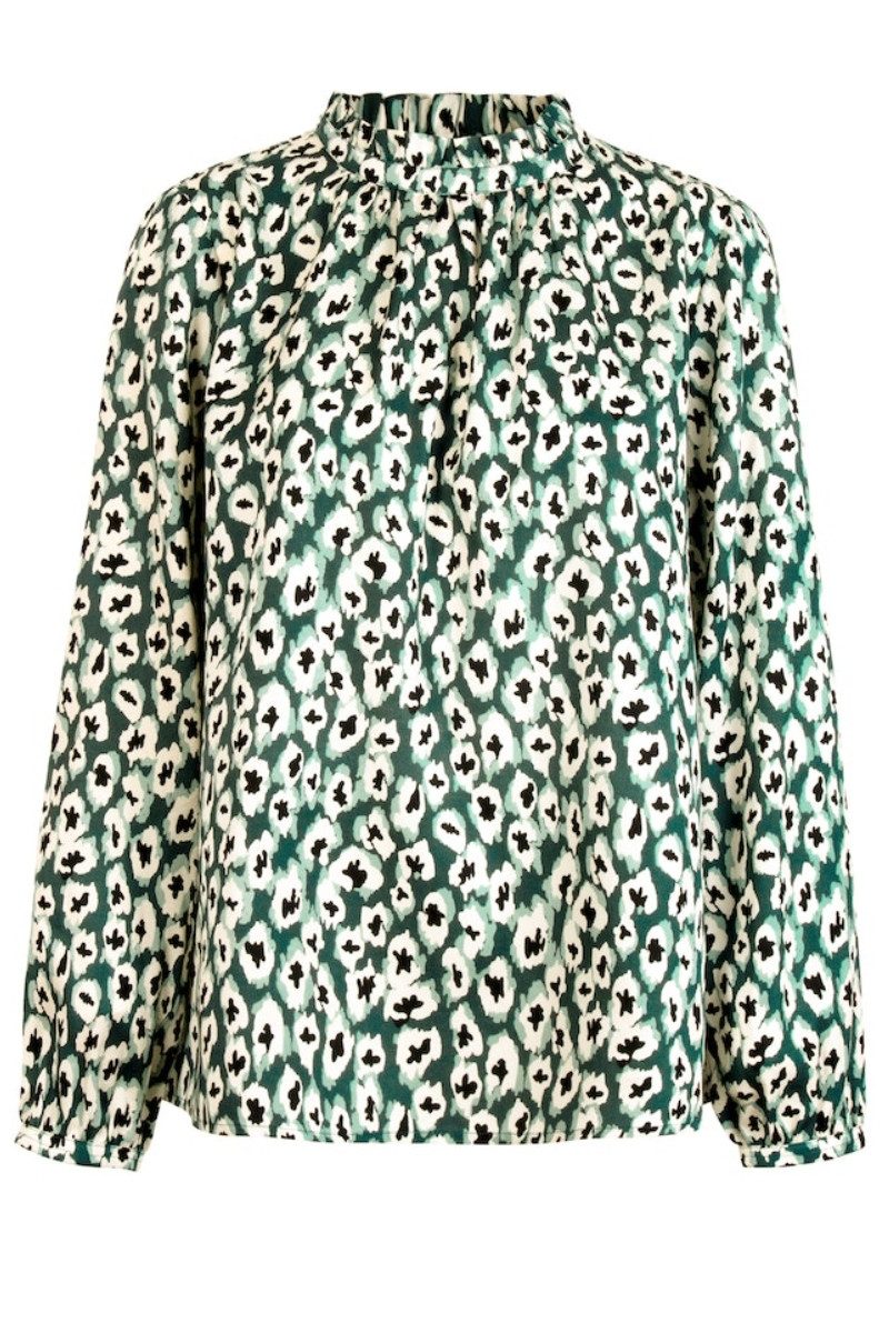 Lieblingsstück Trachtenbluse Bluse - EDILIANA - flaschengrün/salbei/creme