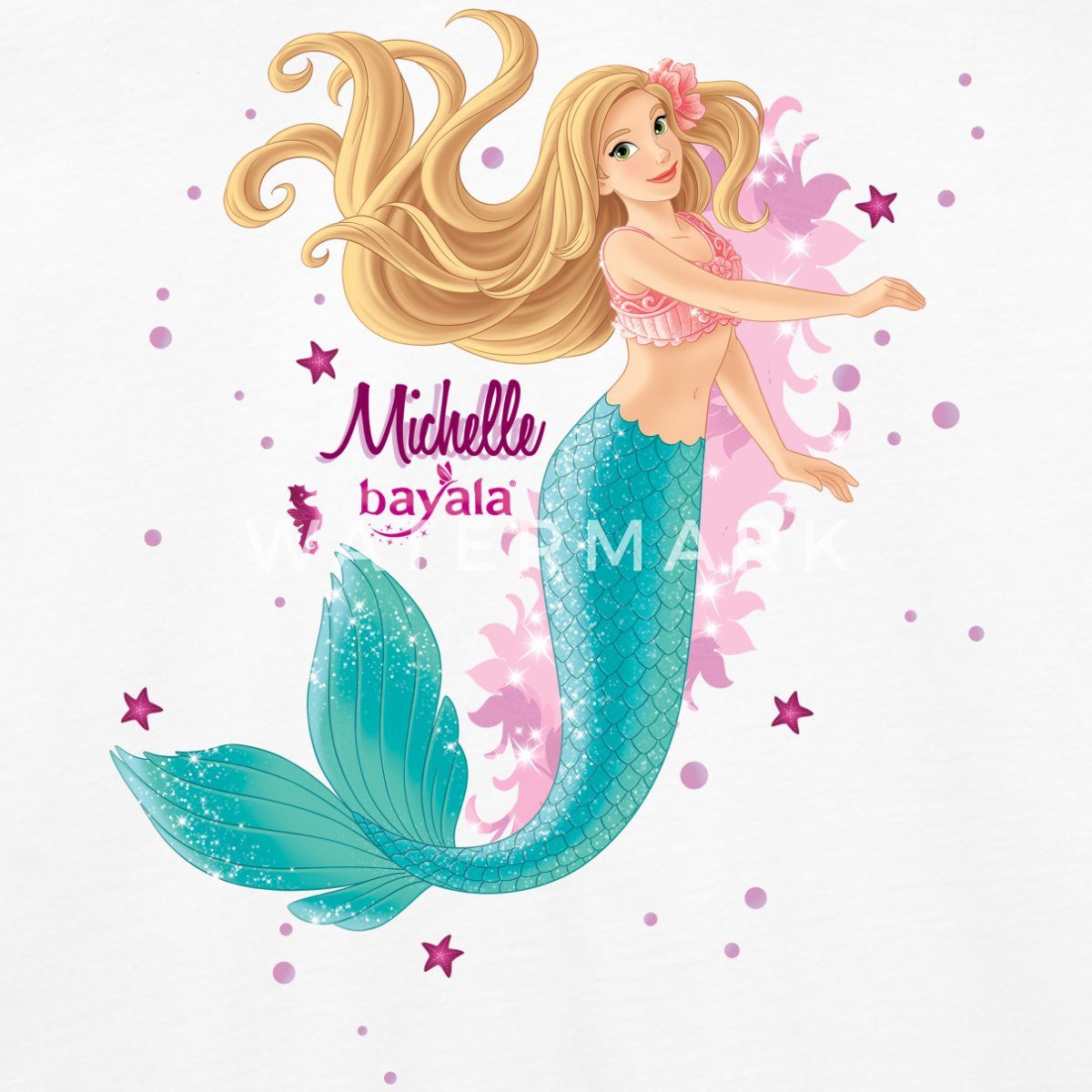 Spreadshirt T-Shirt Schleich Bayala Meerjungfrau Michelle Kinder Premium Langarmshirt (1-tlg)