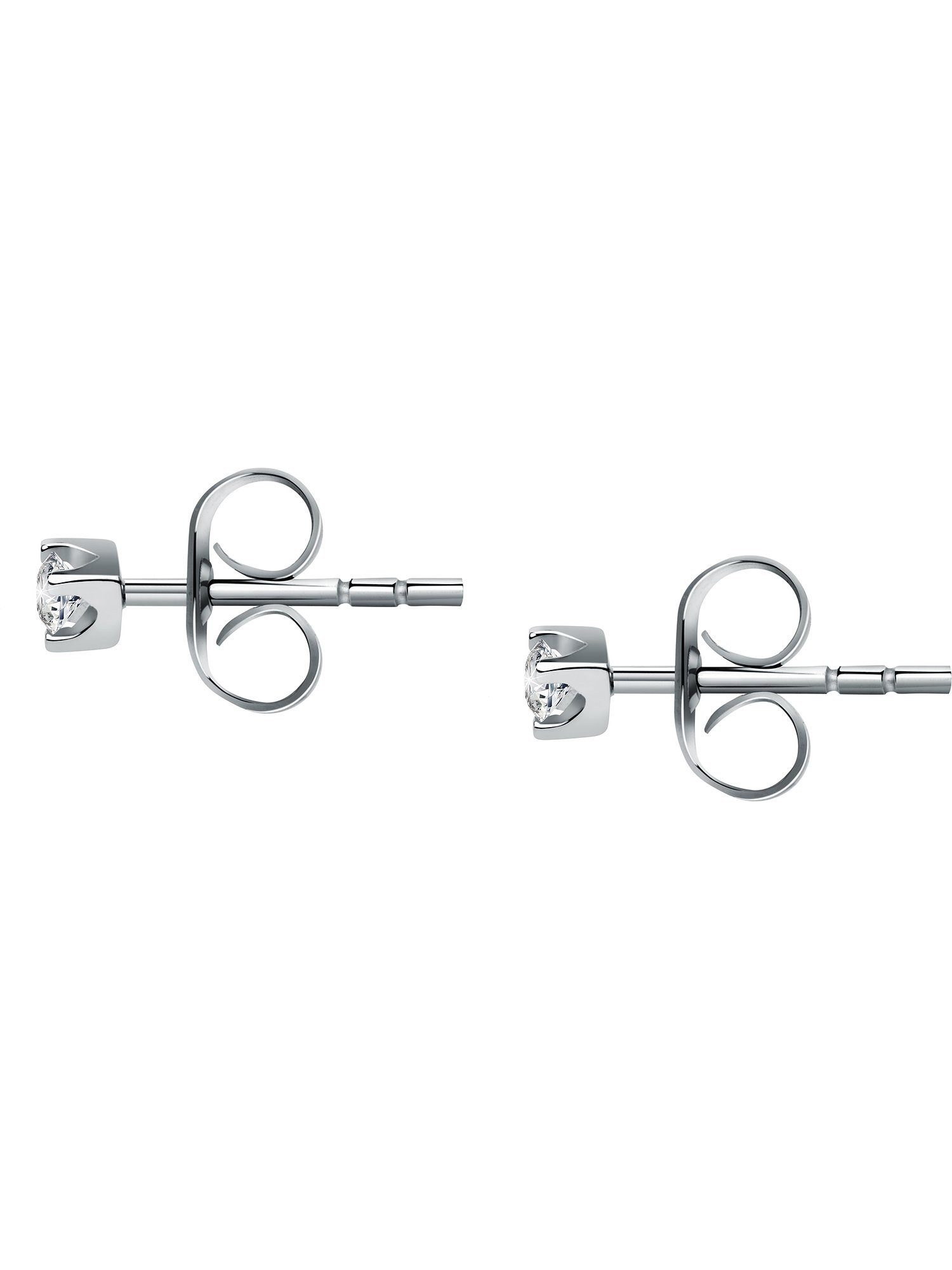 CHRIST Paar Ohrstecker CHRIST Unisex-Ohrstecker 375er Weißgold 2 Diamant