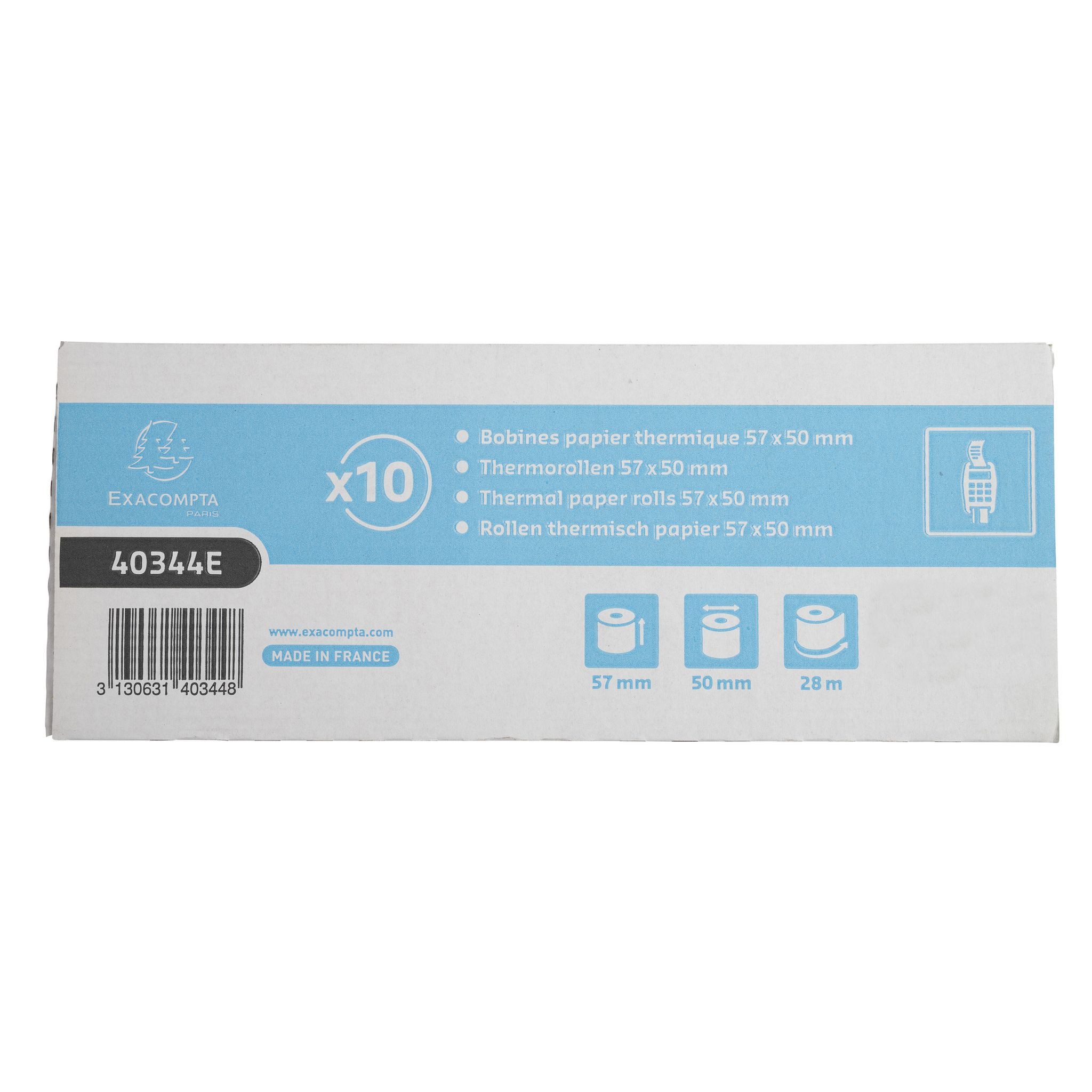 EXACOMPTA Kassensystem Exacompta Rolle 1lg therm 55g 57x50mmm oBPA per5