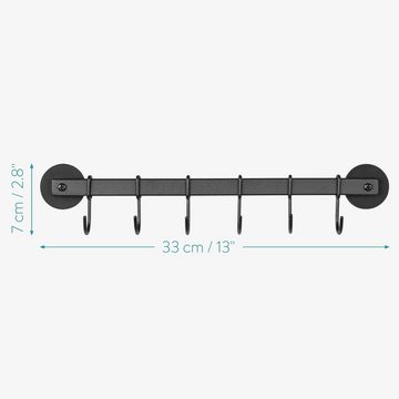 Navaris Grillhaken Magnet Hakenleiste für Grill ohne Bohren mit 6 Haken, (1 tlg)