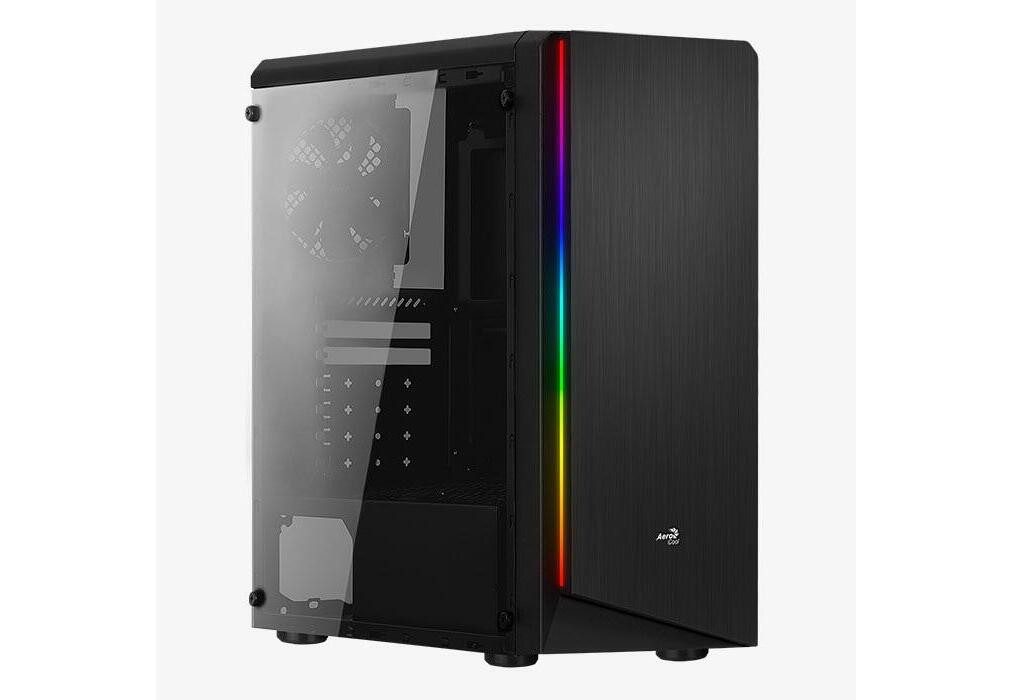 Aerocool PC-Gehäuse Rift (schwarz, Window-Kit)
